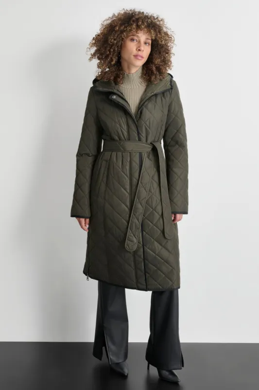 Long Quilted Trench sold by DKNY