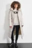 BOX QUILT LONG PUFFER WITH BELT sold by DKNY