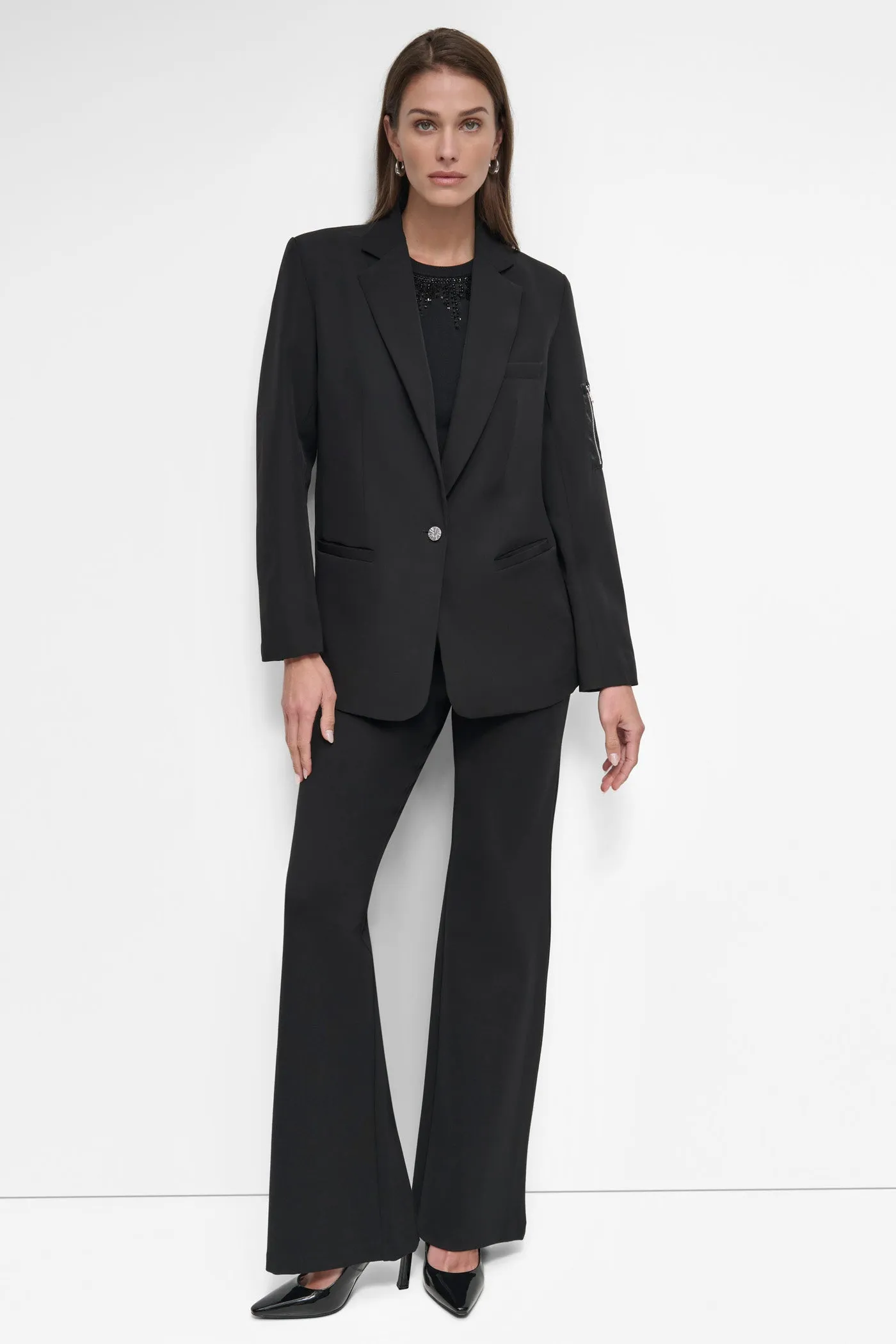 PONTE TWILL BLAZER sold by DKNY product image thumbnail 4