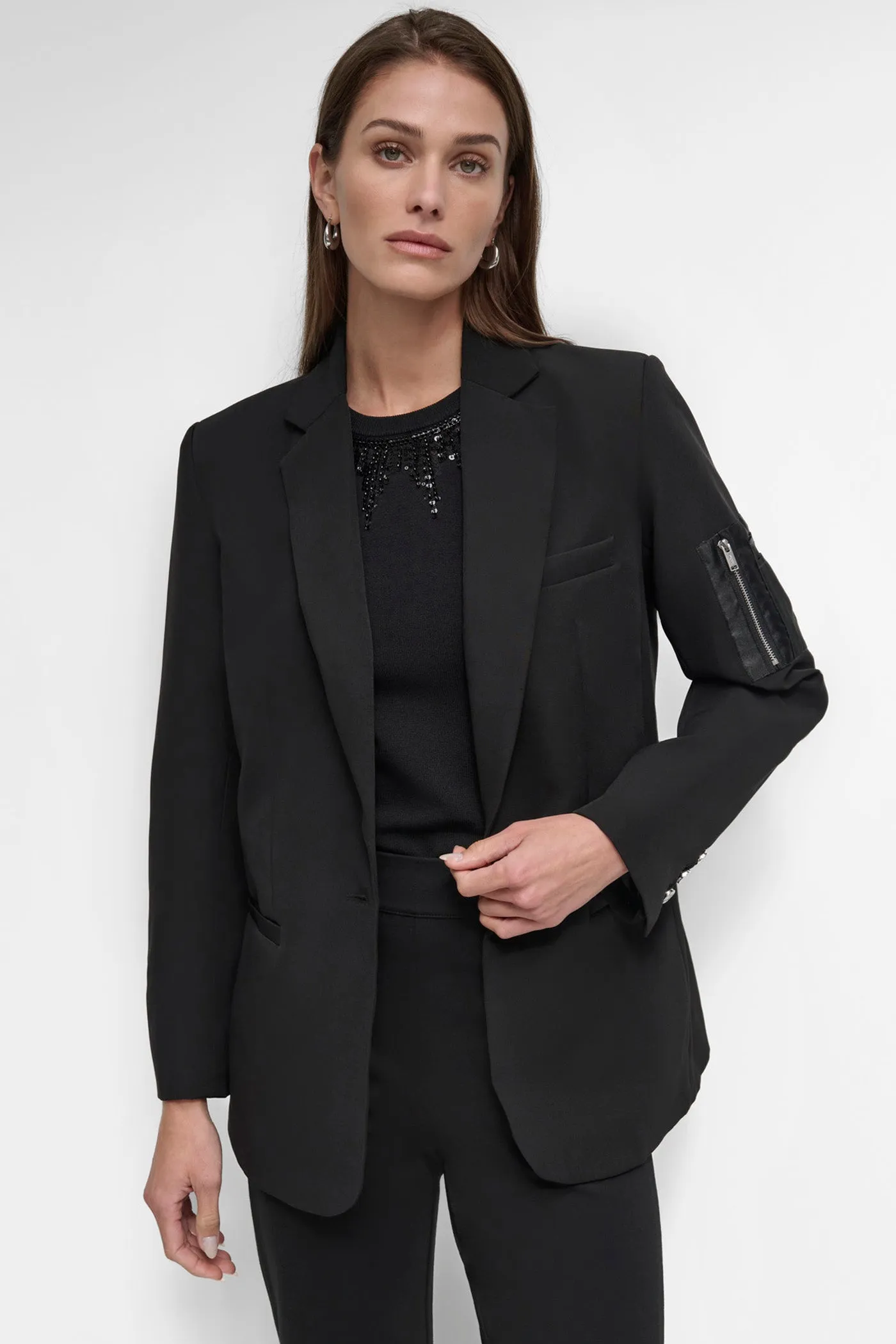 PONTE TWILL BLAZER sold by DKNY product image thumbnail 5