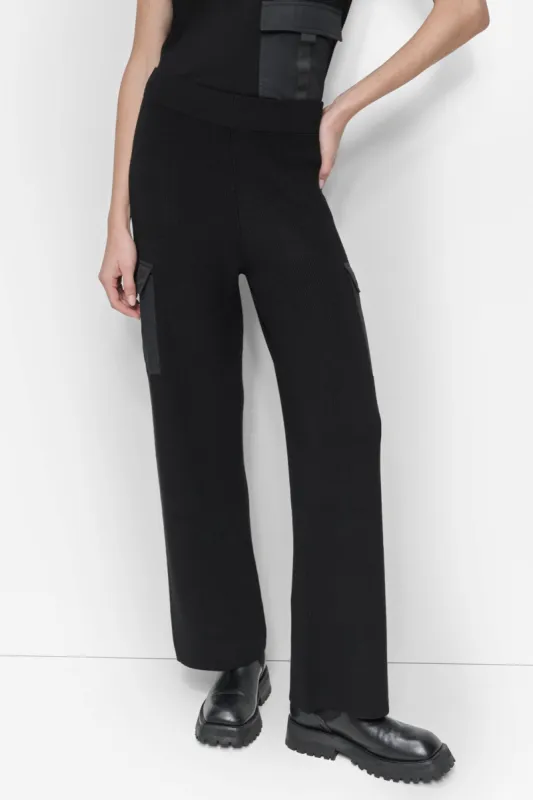 SWEATER PANT WITH SATIN POCKET sold by DKNY