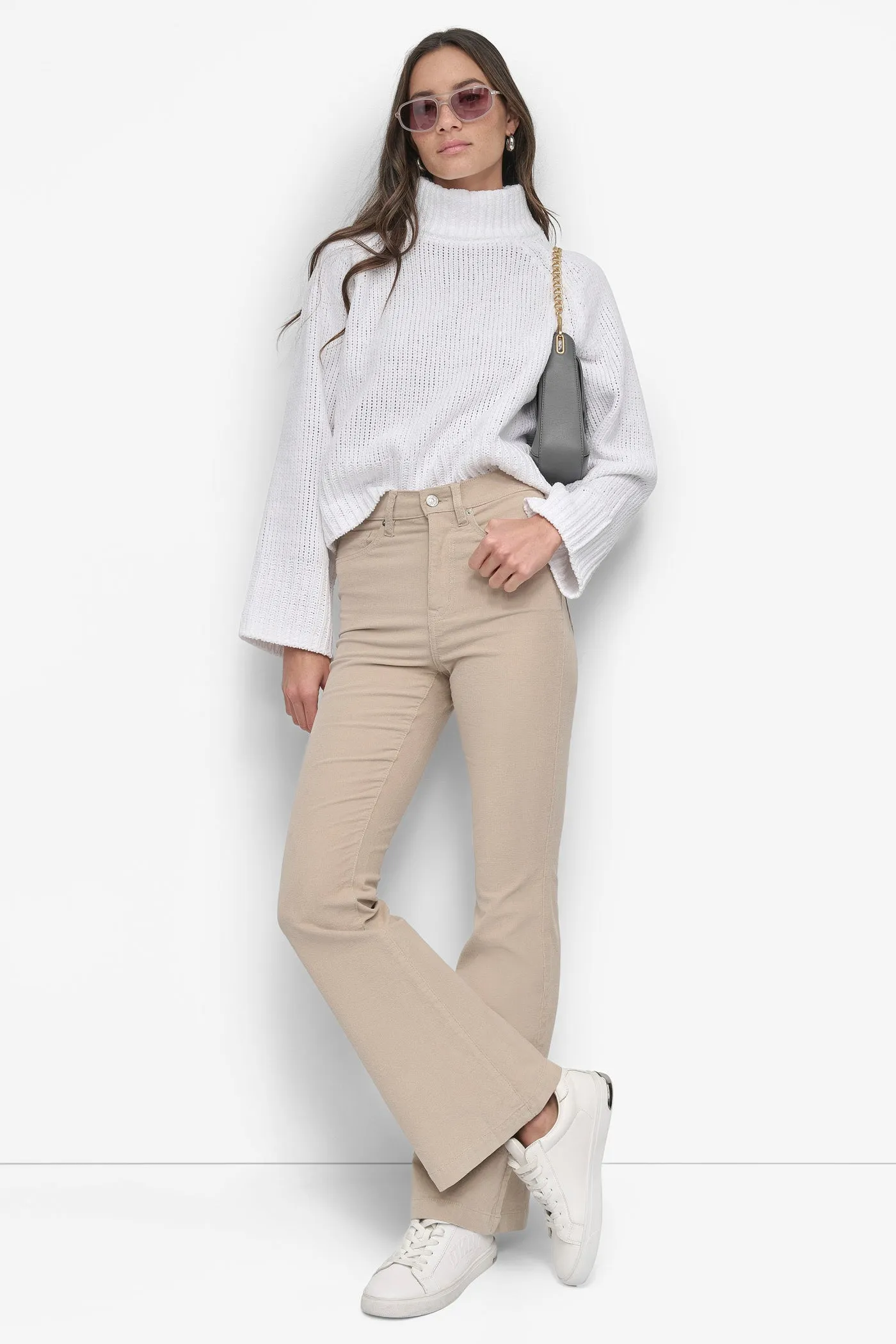 CORDUROY HIGH RISE FLARE PANT sold by DKNY product image thumbnail 5