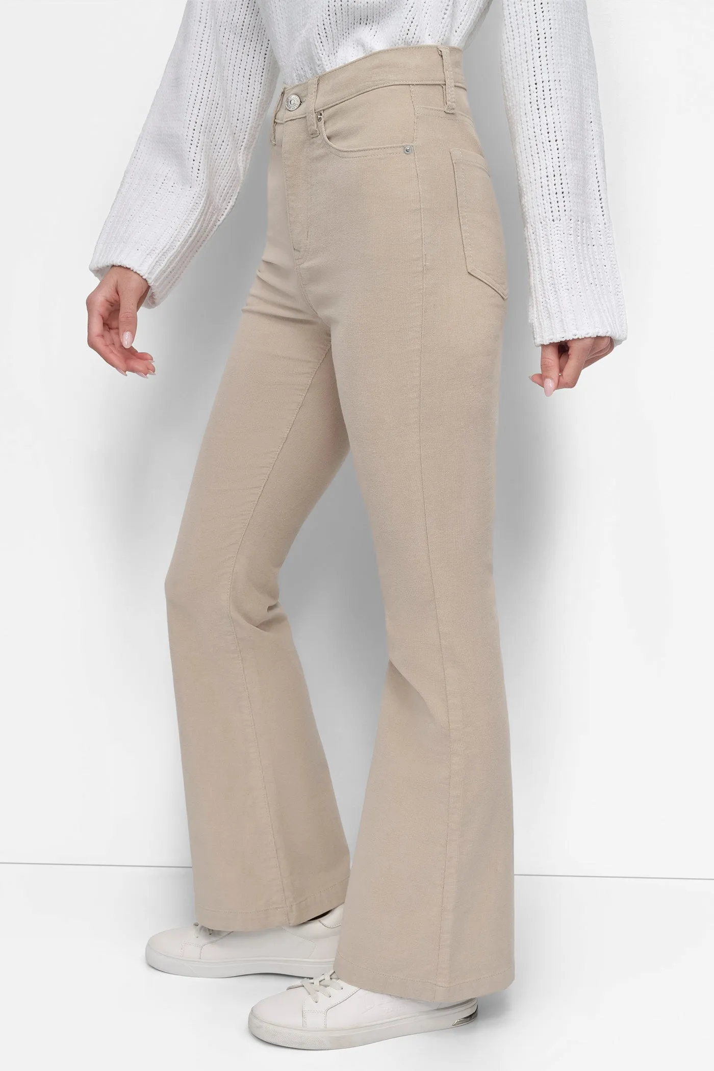 CORDUROY HIGH RISE FLARE PANT sold by DKNY product image thumbnail 3