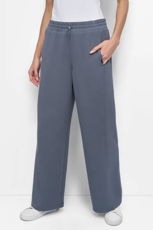 HIGHLINE RIB HIGH WAIST WIDE LEG 30IN PANT sold by DKNY