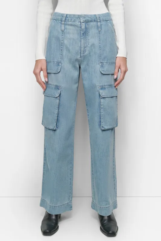 HIGH RISE FRONT CARGO RELAXED STRAIGHT sold by DKNY