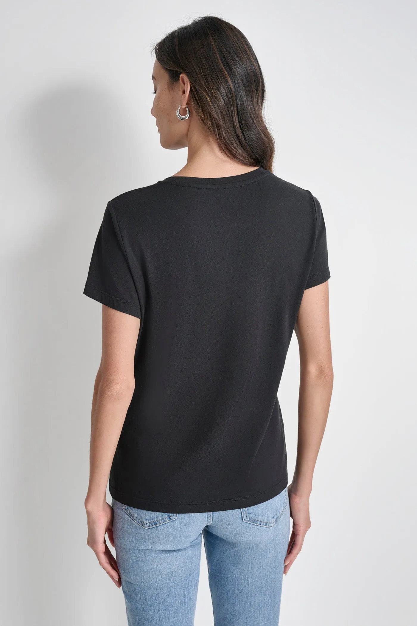 FLOCKED LOGO TEE sold by DKNY product image thumbnail 2