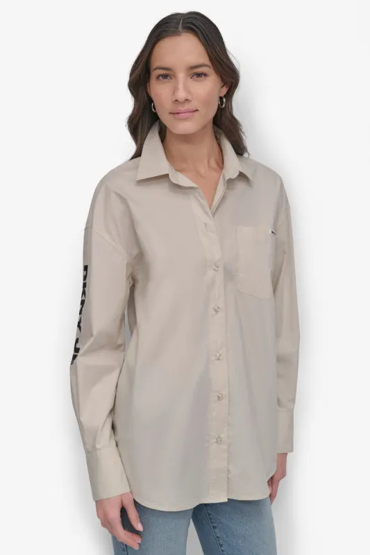 DKNY JEANS POPLIN BUTTON DOWN sold by DKNY
