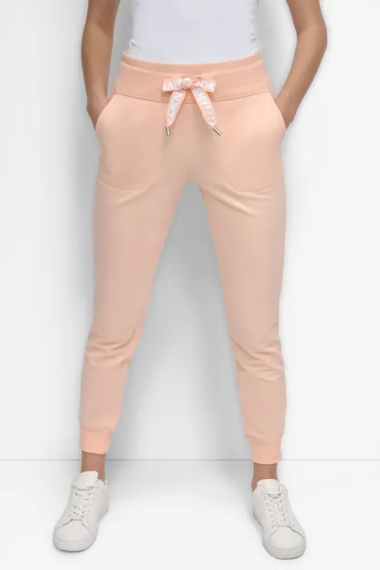 TWO TONE LOGO DRAWCORD JOGGER sold by DKNY