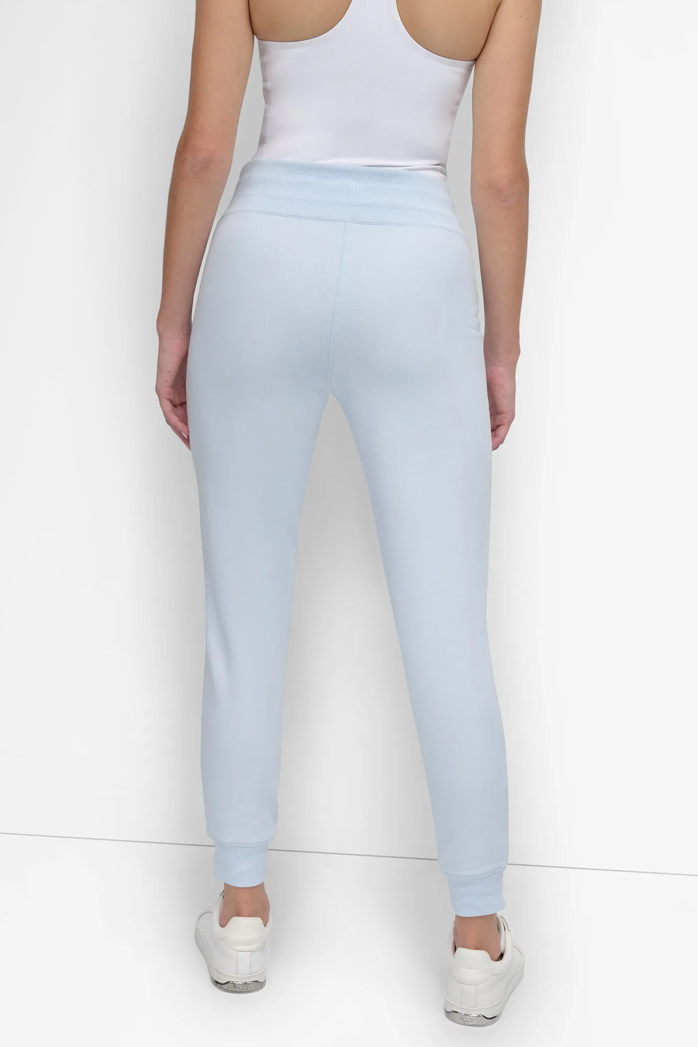 HIGH-RISE LOGO DRAWSTRING JOGGER sold by DKNY product image thumbnail 2