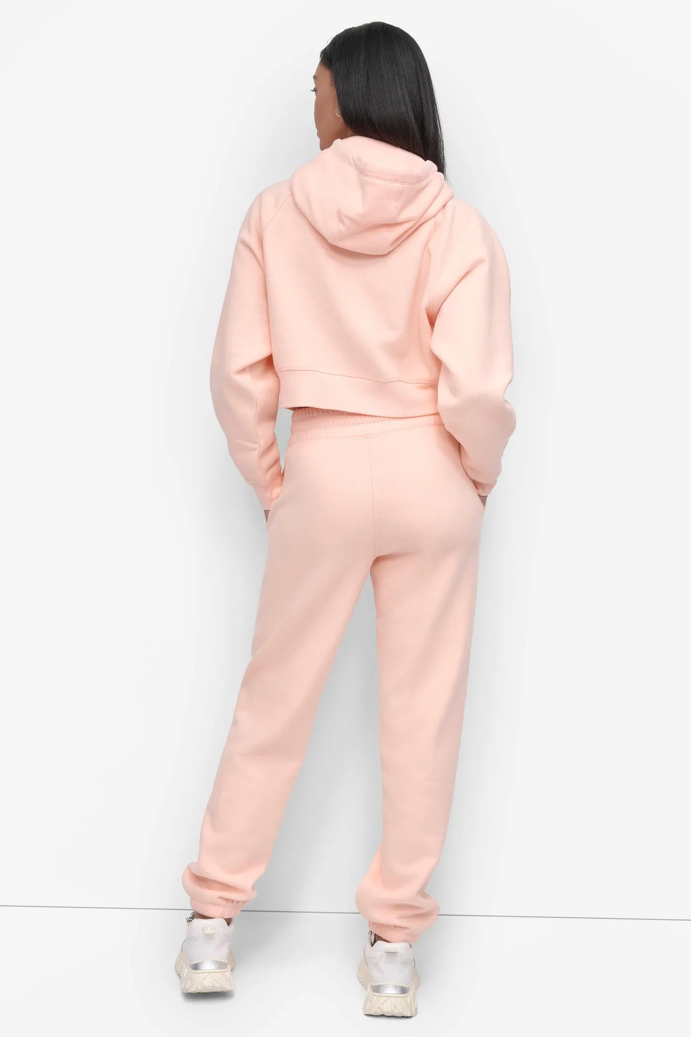 HIGH-RISE FLOCKED LOGO JOGGER sold by DKNY product image thumbnail 2