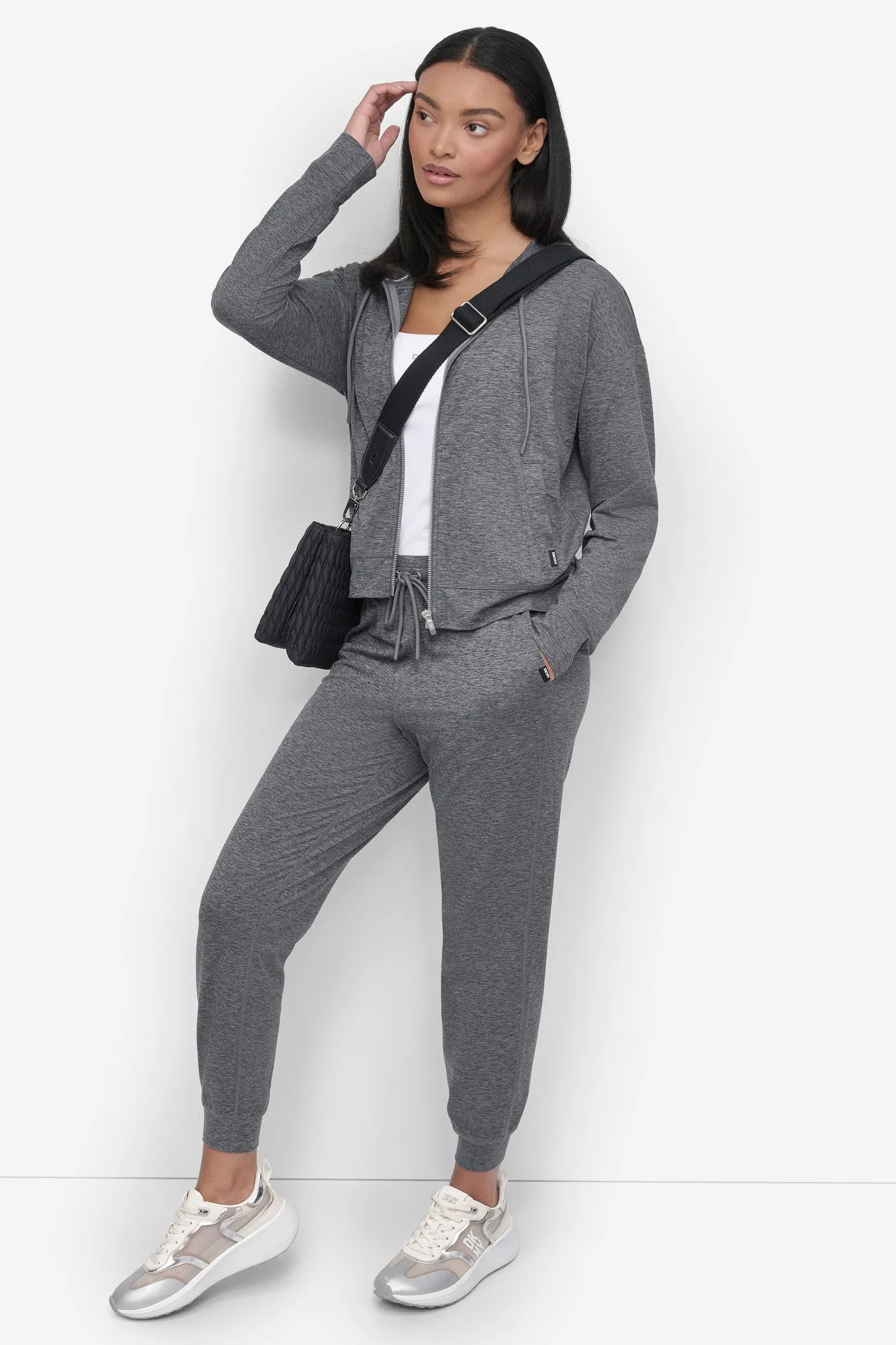 CROPPED HIGH-RISE SLIM JOGGER sold by DKNY product image thumbnail 5