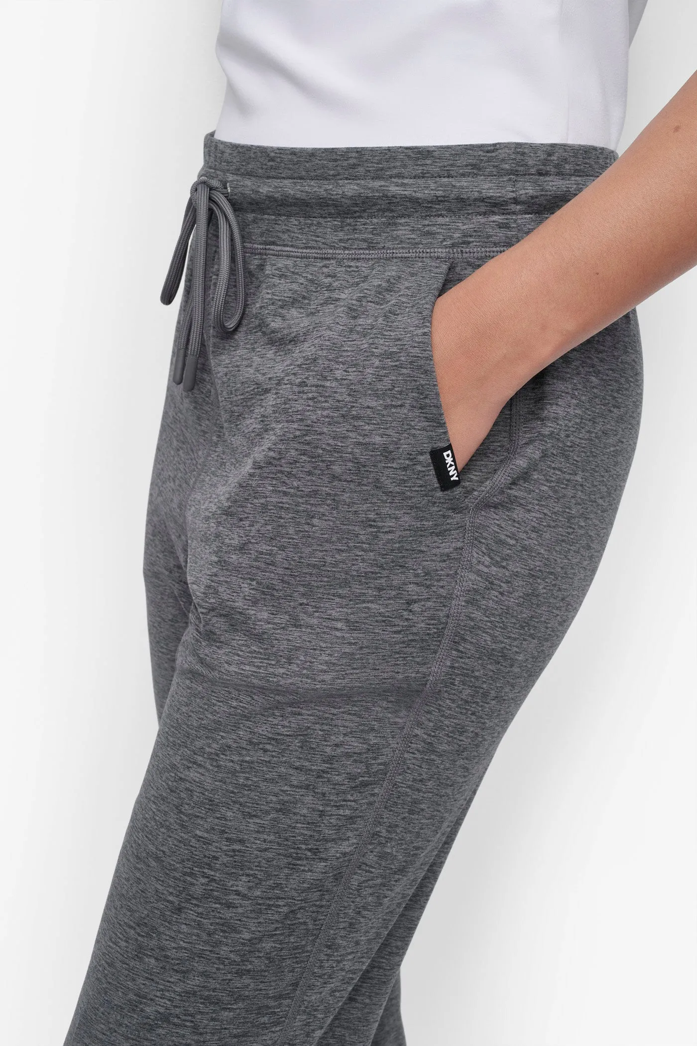 CROPPED HIGH-RISE SLIM JOGGER sold by DKNY product image thumbnail 4