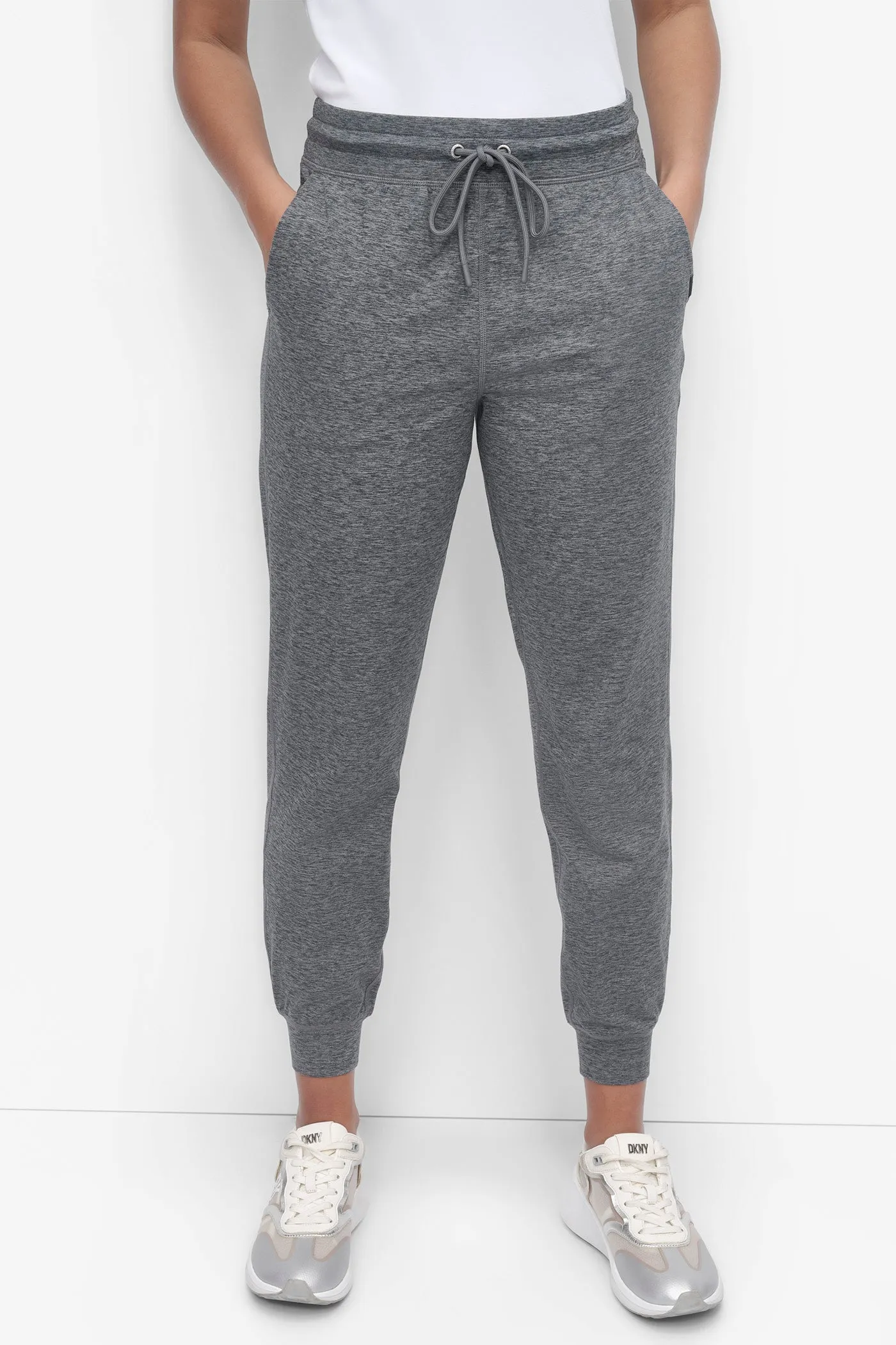 CROPPED HIGH-RISE SLIM JOGGER sold by DKNY