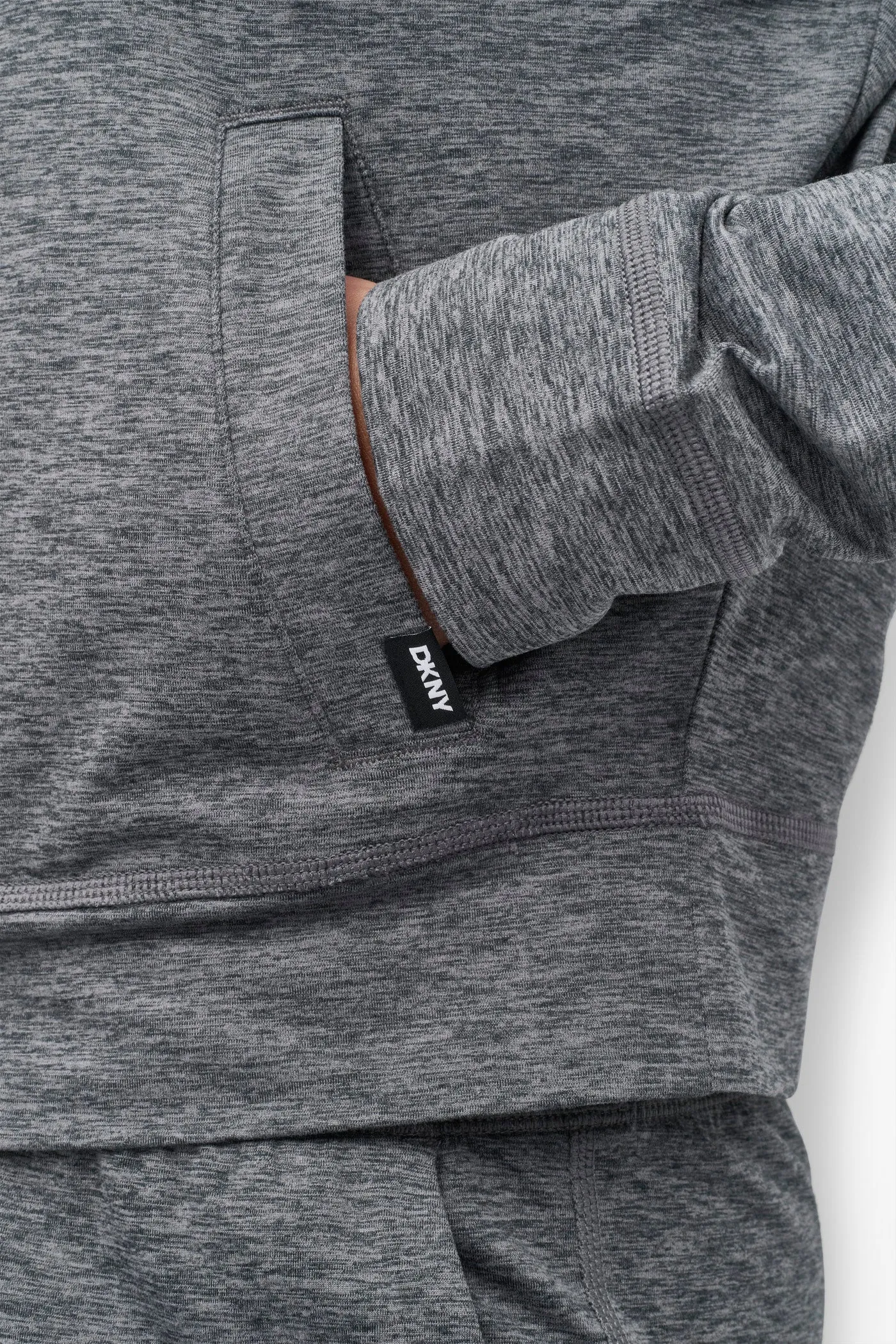 CROPPED SPACE-DYED HOODIE sold by DKNY product image thumbnail 5