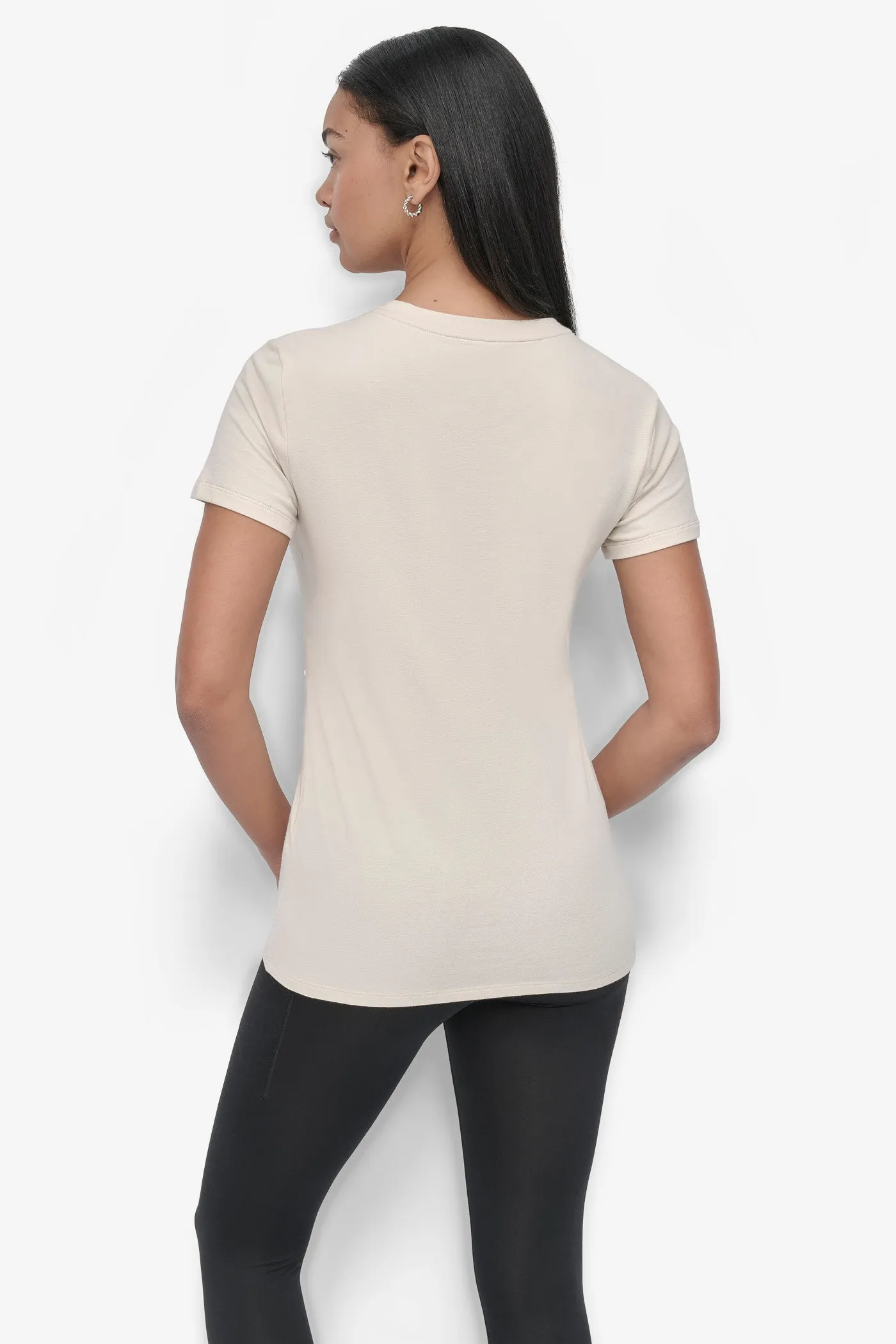 OMBRE OUTLINE LOGO CREW NECK TEE sold by DKNY product image thumbnail 2