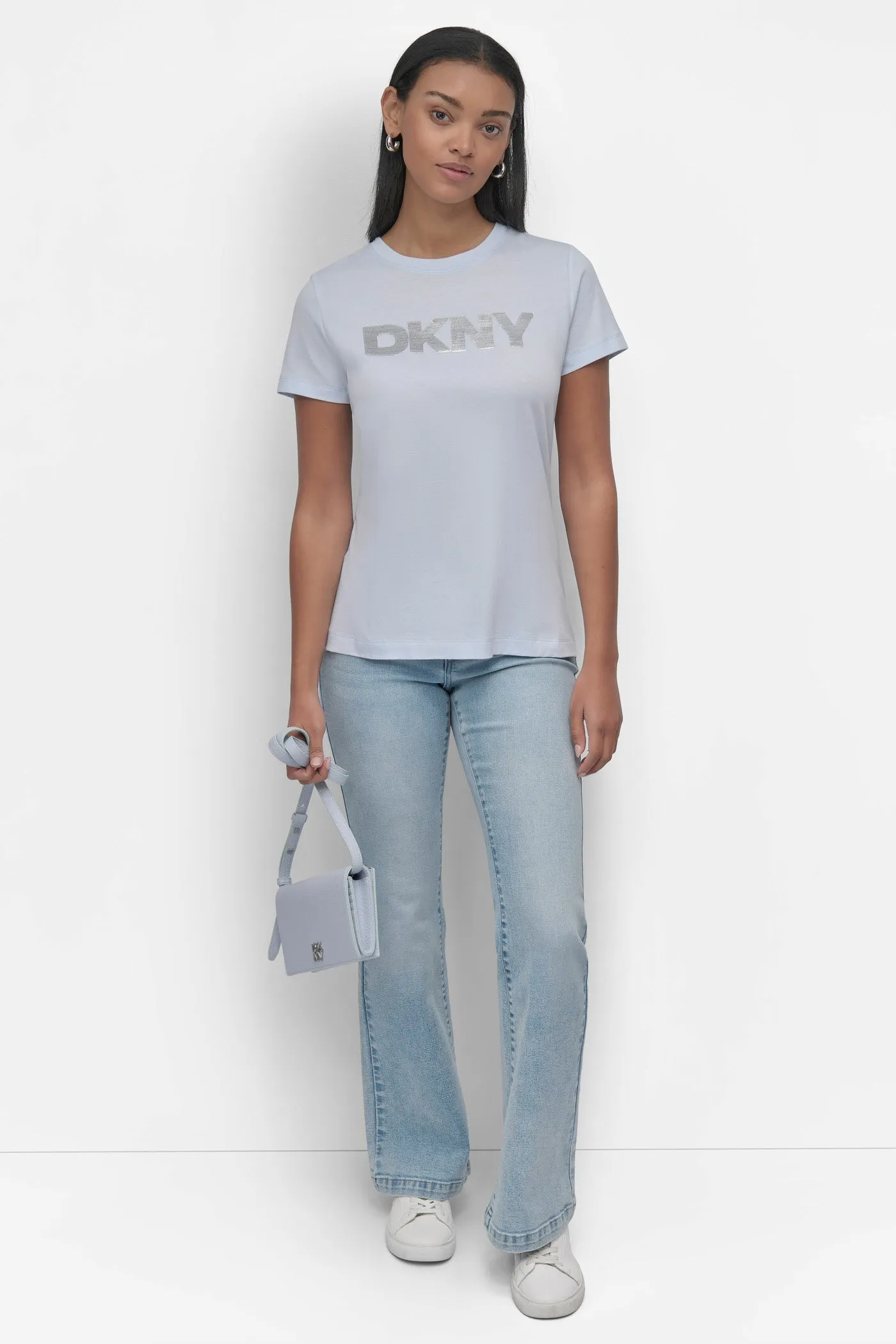 SEQUIN LOGO CREW NECK TEE sold by DKNY product image thumbnail 4