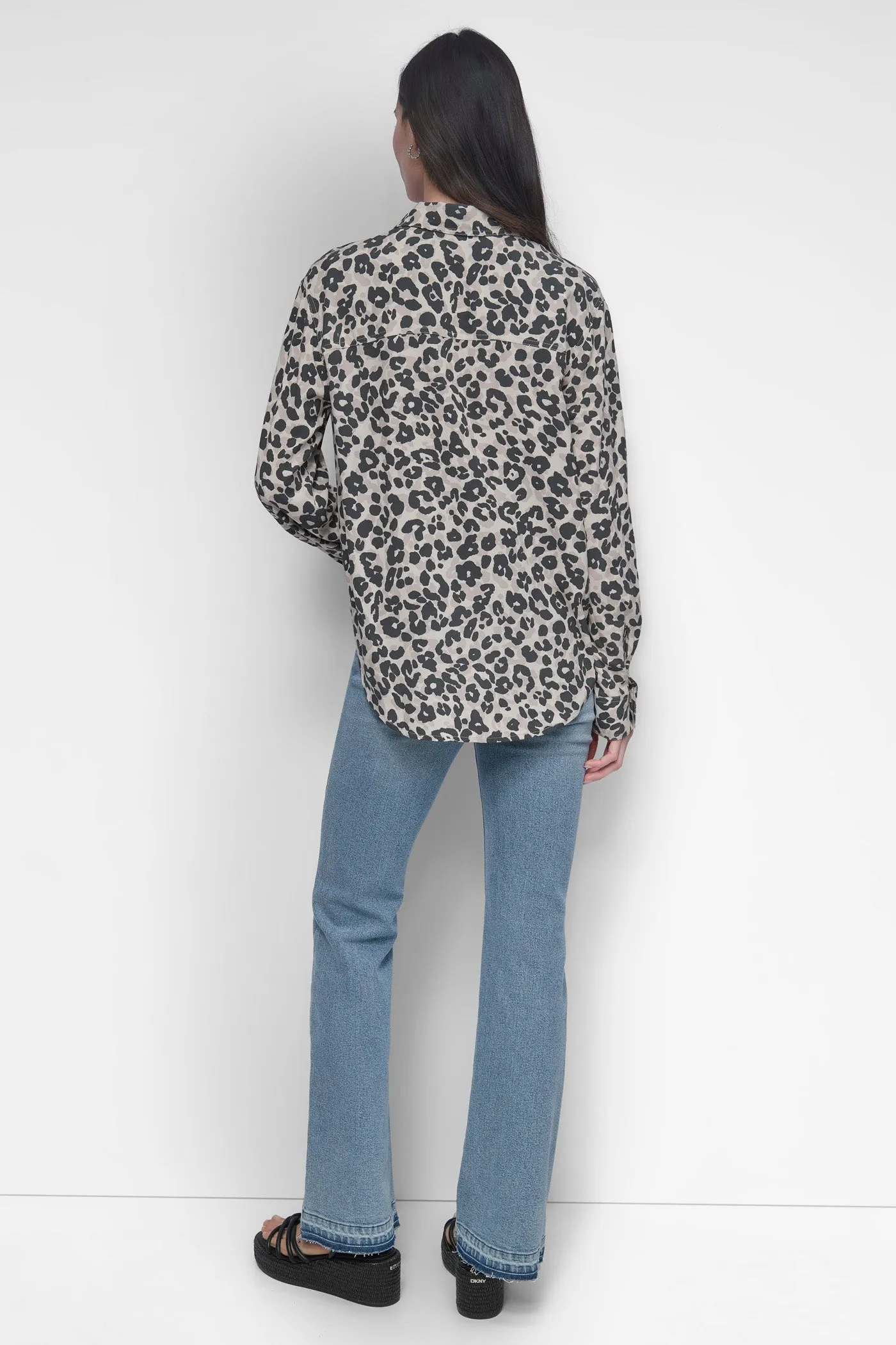 LONG SLEEVE BUTTON FRONT SHIRT sold by DKNY product image thumbnail 2