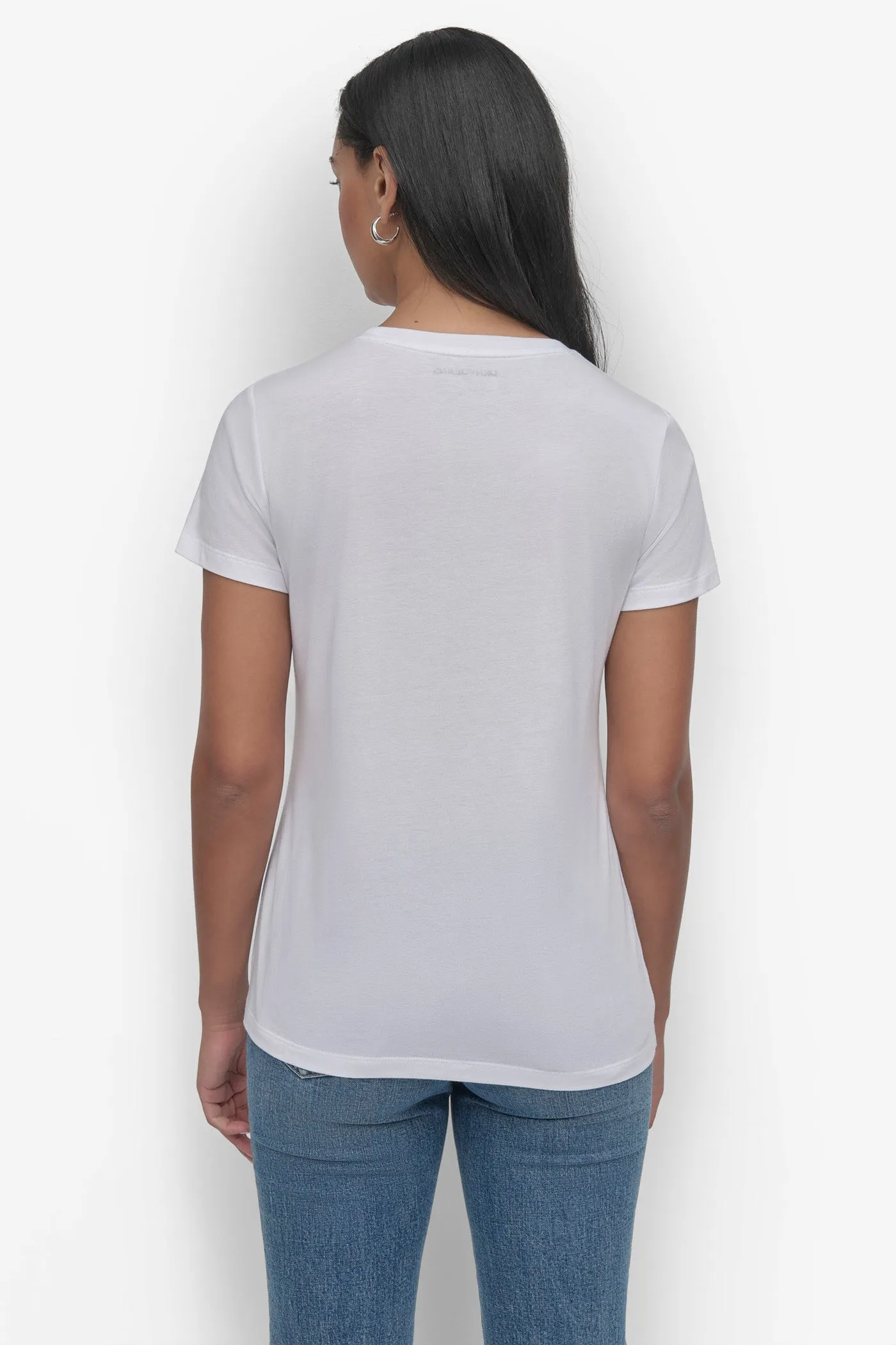 DKNY MIXED EMBELLISHMENTS LOGO TEE sold by DKNY product image thumbnail 2