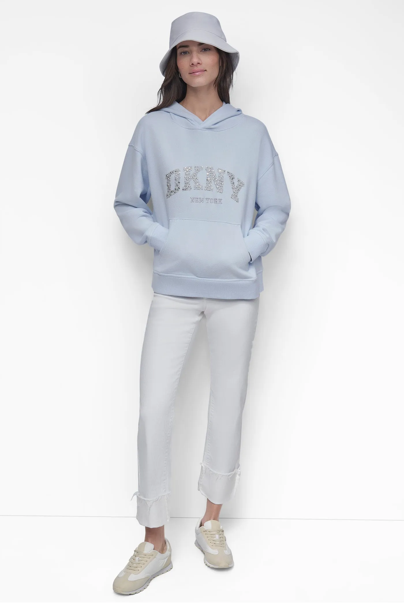 DKNY ARCHED DOME STUD SWEATSHIRT sold by DKNY product image thumbnail 4