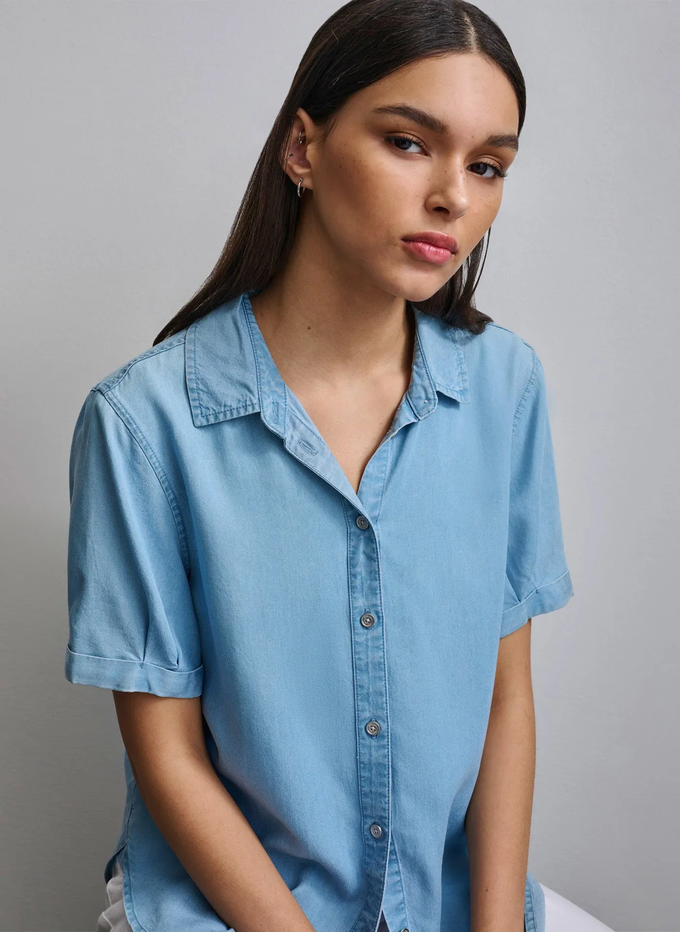 ROLLED SLEEVE SHIRT sold by DKNY product image thumbnail 4