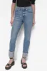 HIGH Rise Length CLASSIC STRAIGHT WITH RAW EDGE PRESSED sold by DKNY