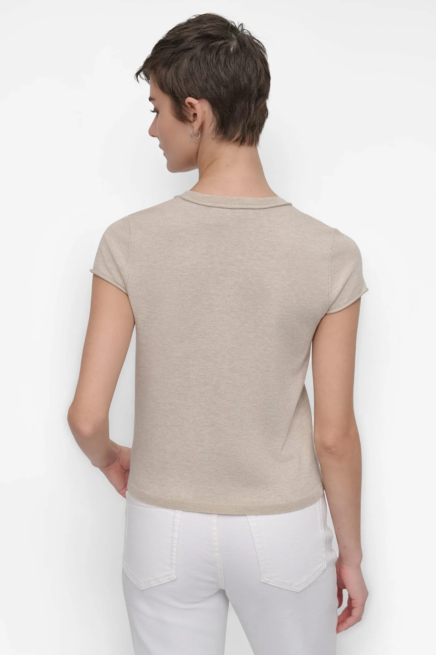 CAP SLEEVE CREW NECK KNIT sold by DKNY product image thumbnail 2