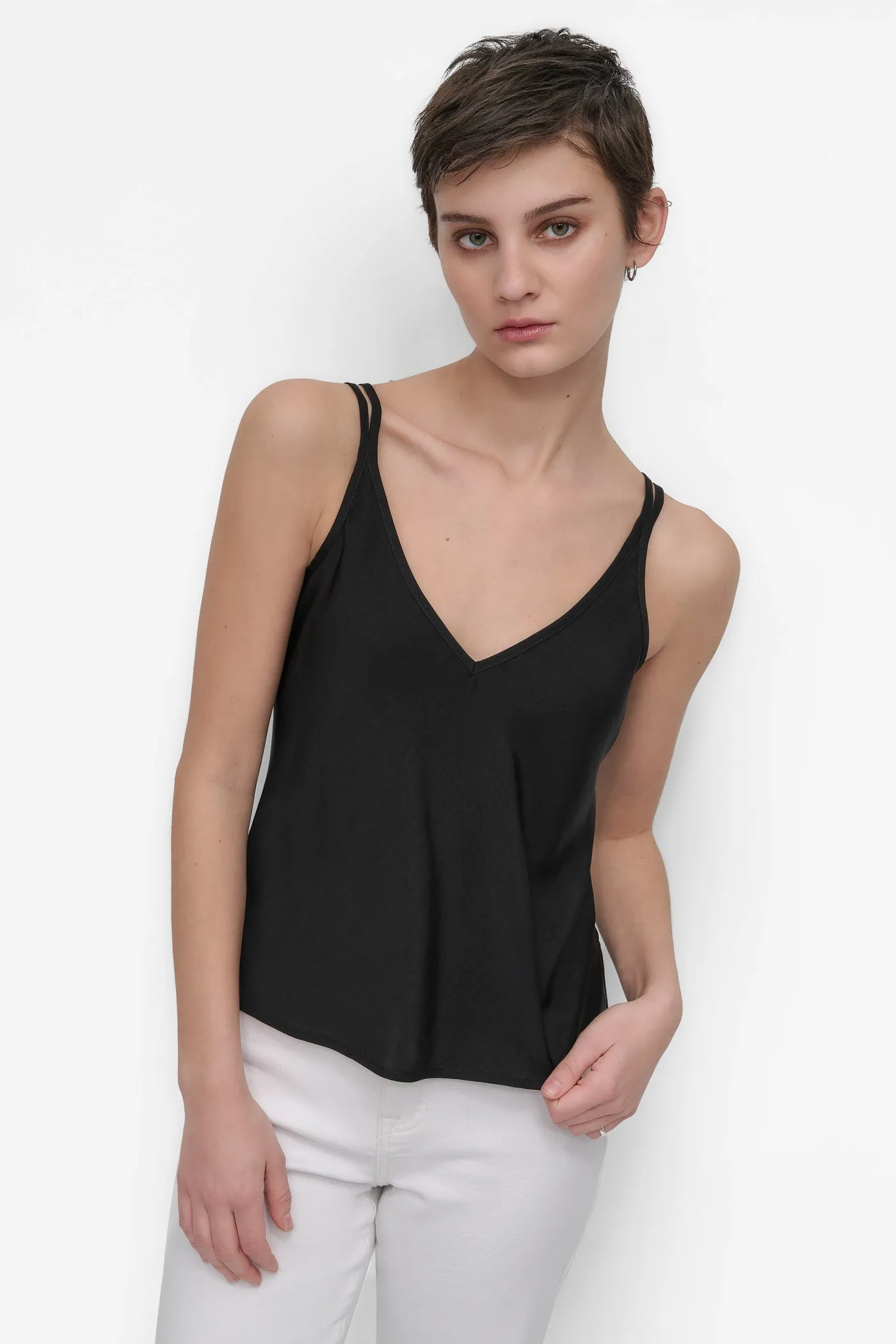 STRAPPY V-NECK CAMI W/ADJUSTABLE STRAPS sold by DKNY