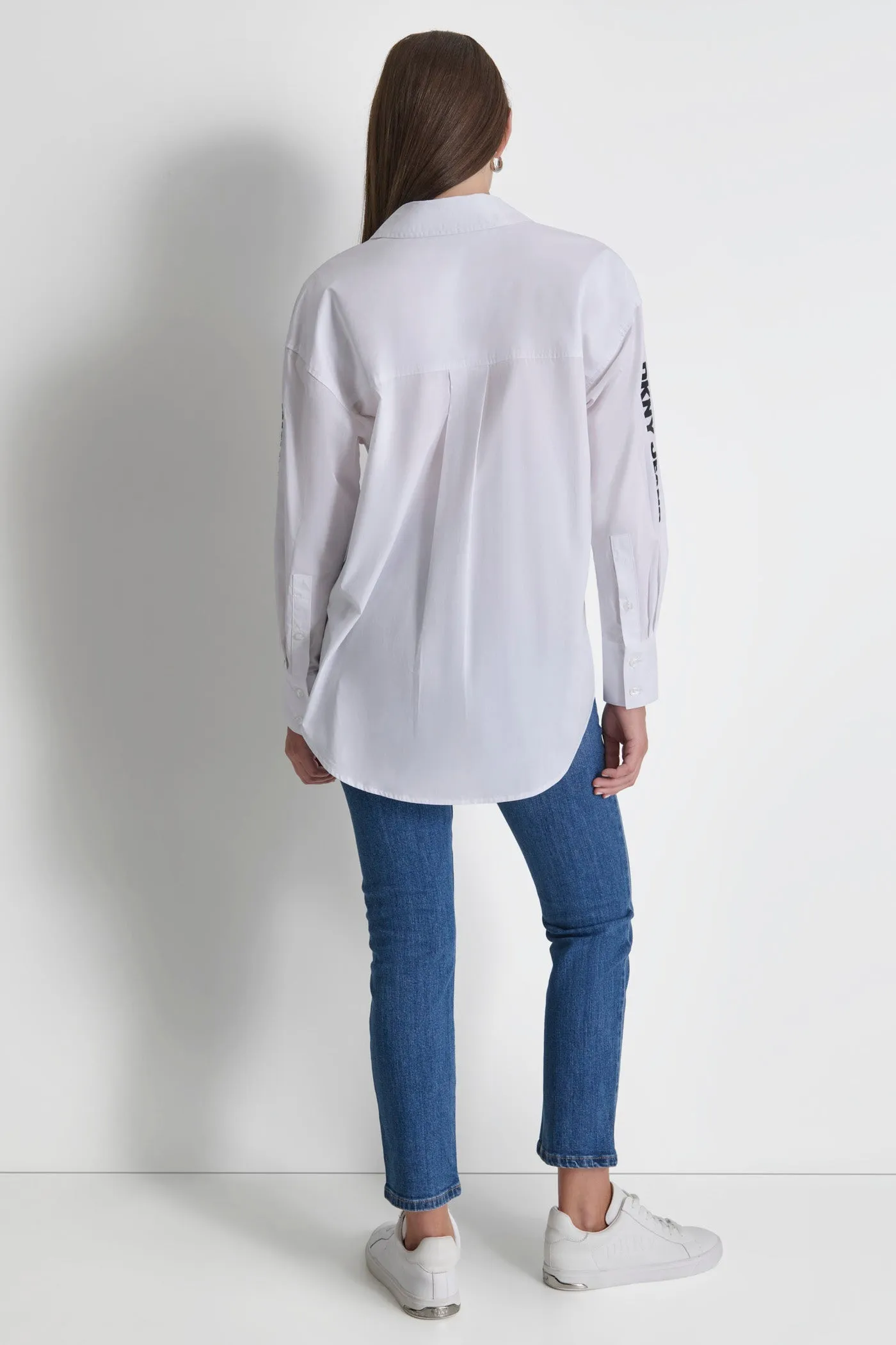POPLIN BUTTON DOWN sold by DKNY product image thumbnail 4