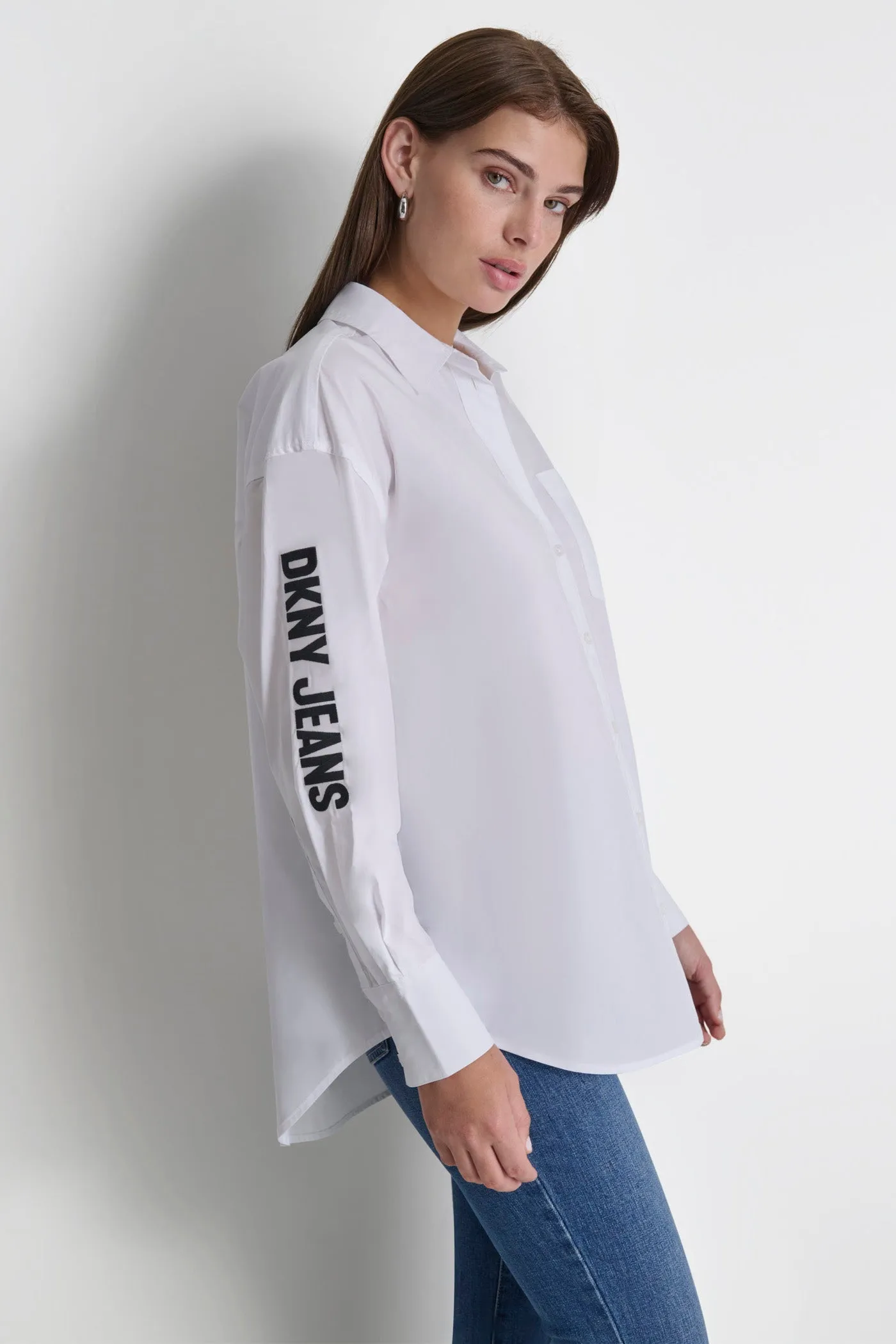 POPLIN BUTTON DOWN sold by DKNY product image thumbnail 2