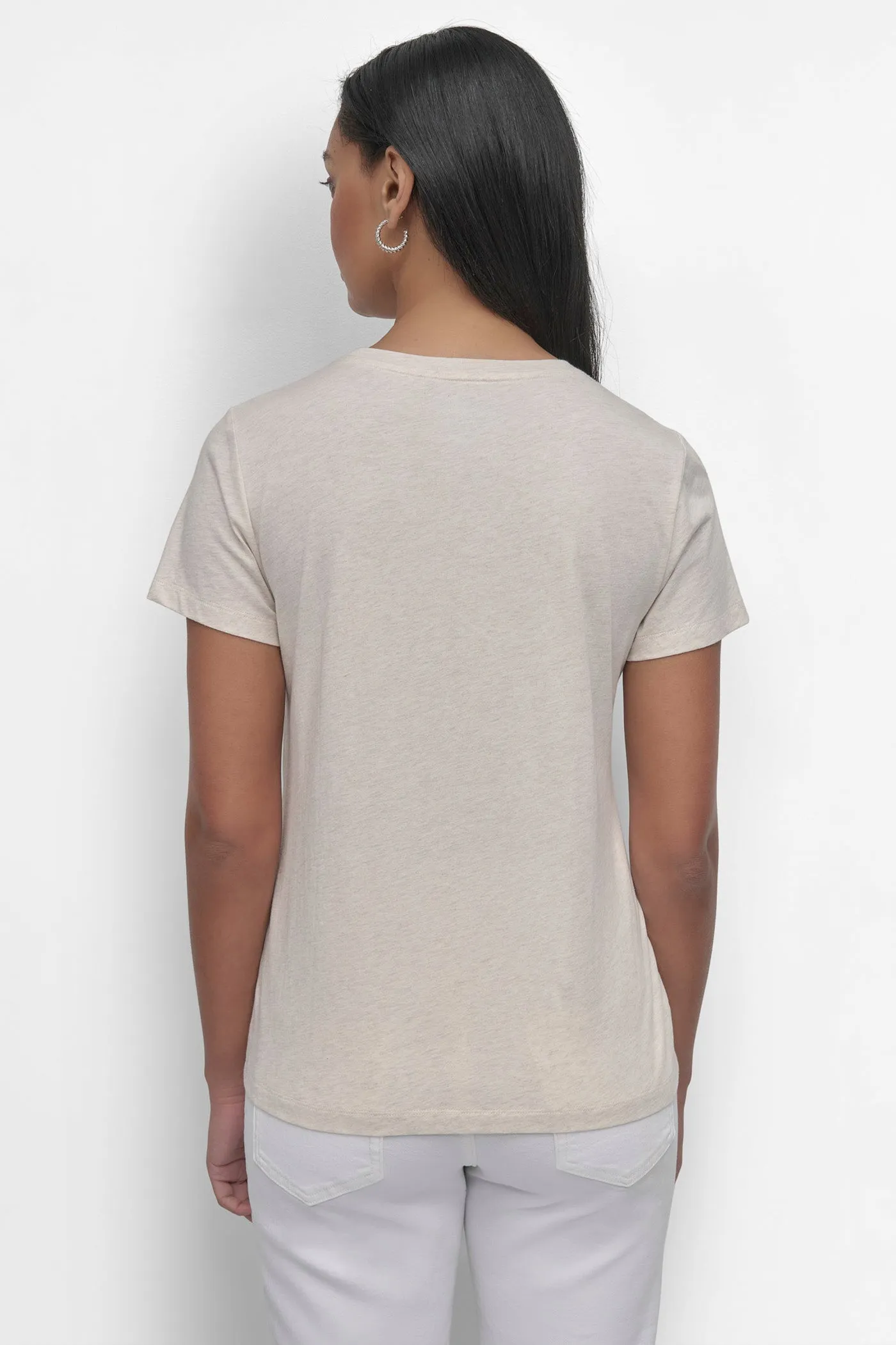 SEQUIN LOGO CREW NECK TEE sold by DKNY product image thumbnail 3