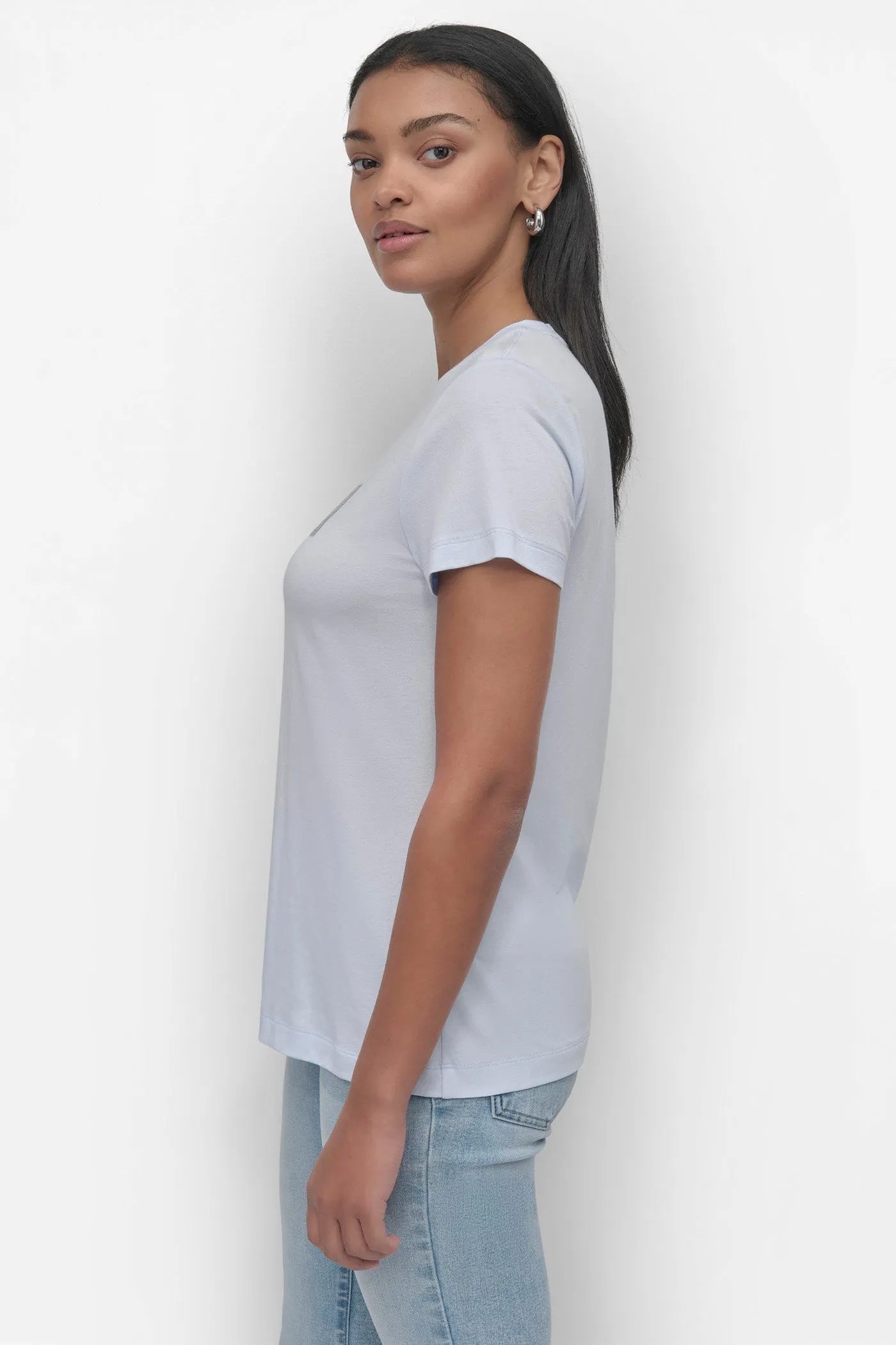 SEQUIN LOGO CREW NECK TEE sold by DKNY product image thumbnail 3