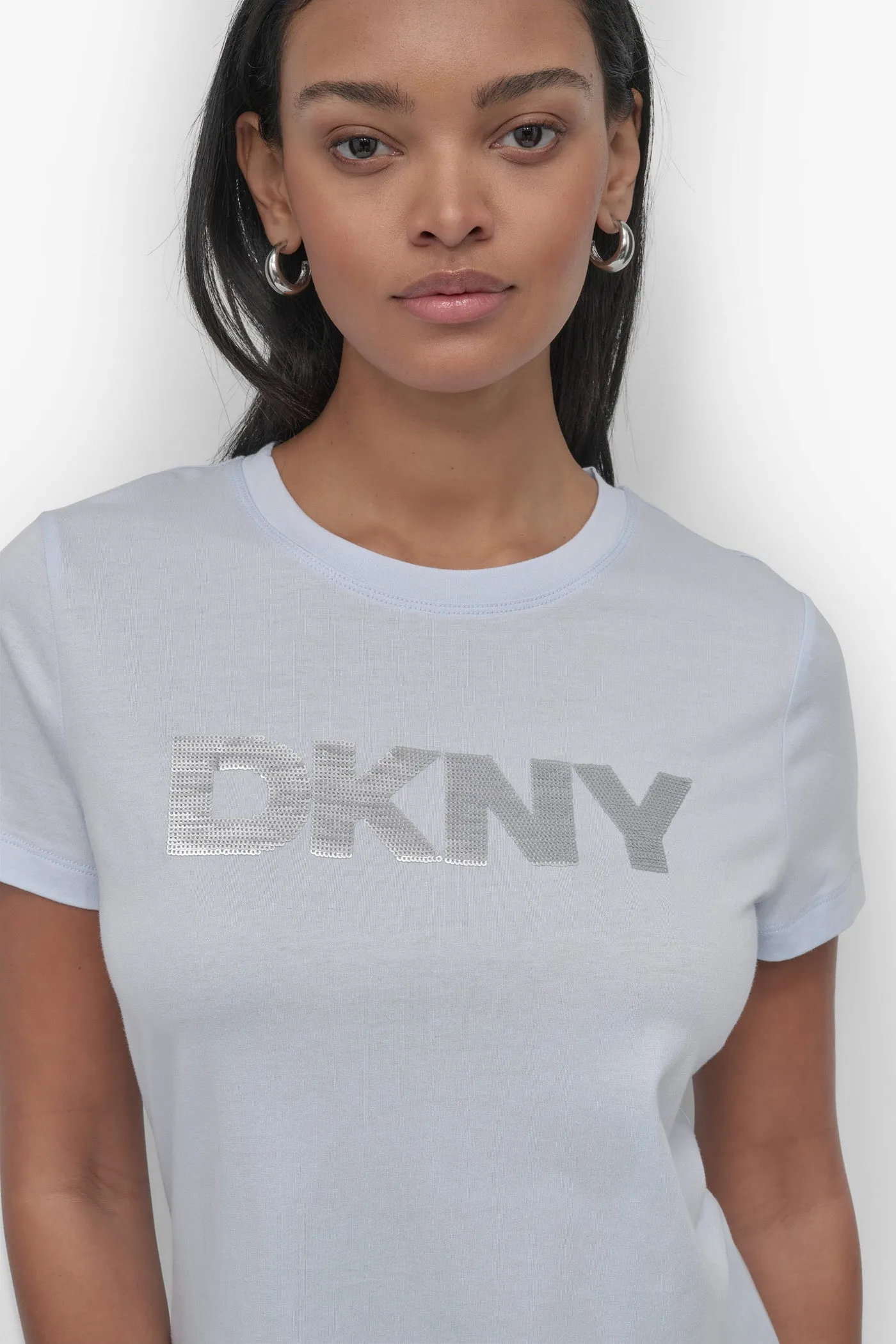 SEQUIN LOGO CREW NECK TEE sold by DKNY product image thumbnail 4