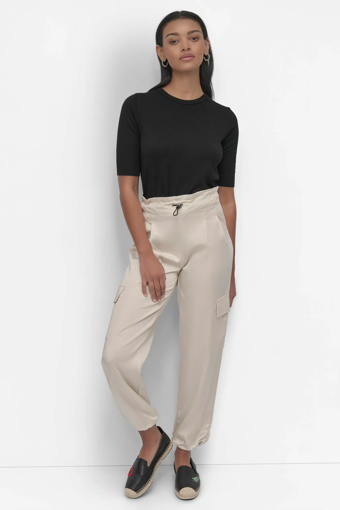 SOFT CARGO PANT WITH BUNGEE WAIST sold by DKNY product image thumbnail 5