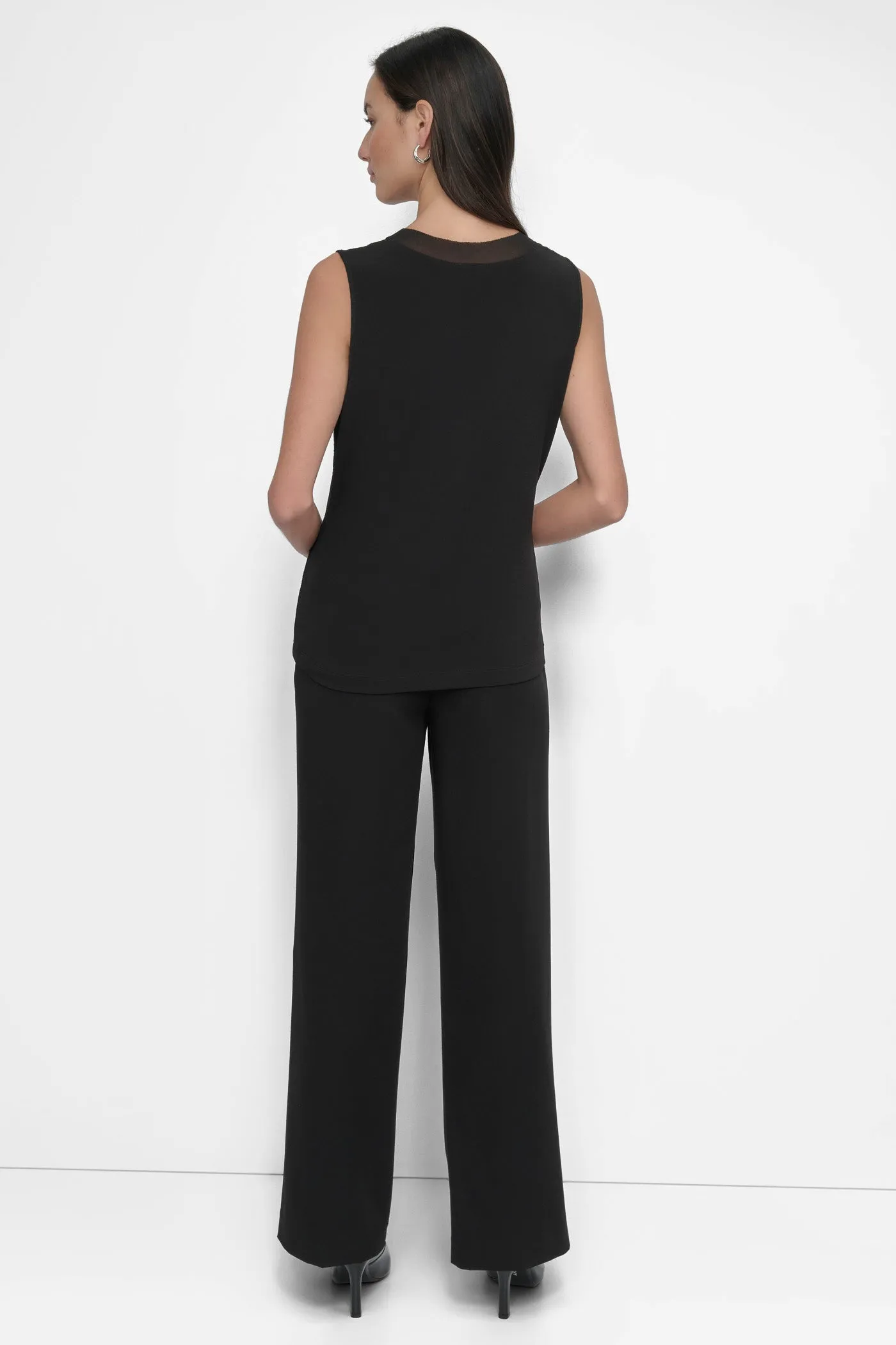 V NECK SLEEVELESS BLOUSE sold by DKNY product image thumbnail 4