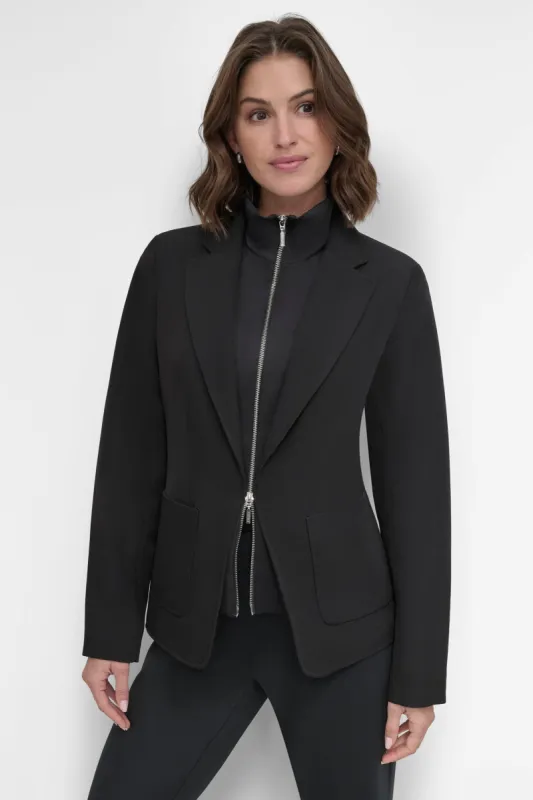 DOUBLE INSERT ZIPPER JACKET sold by DKNY