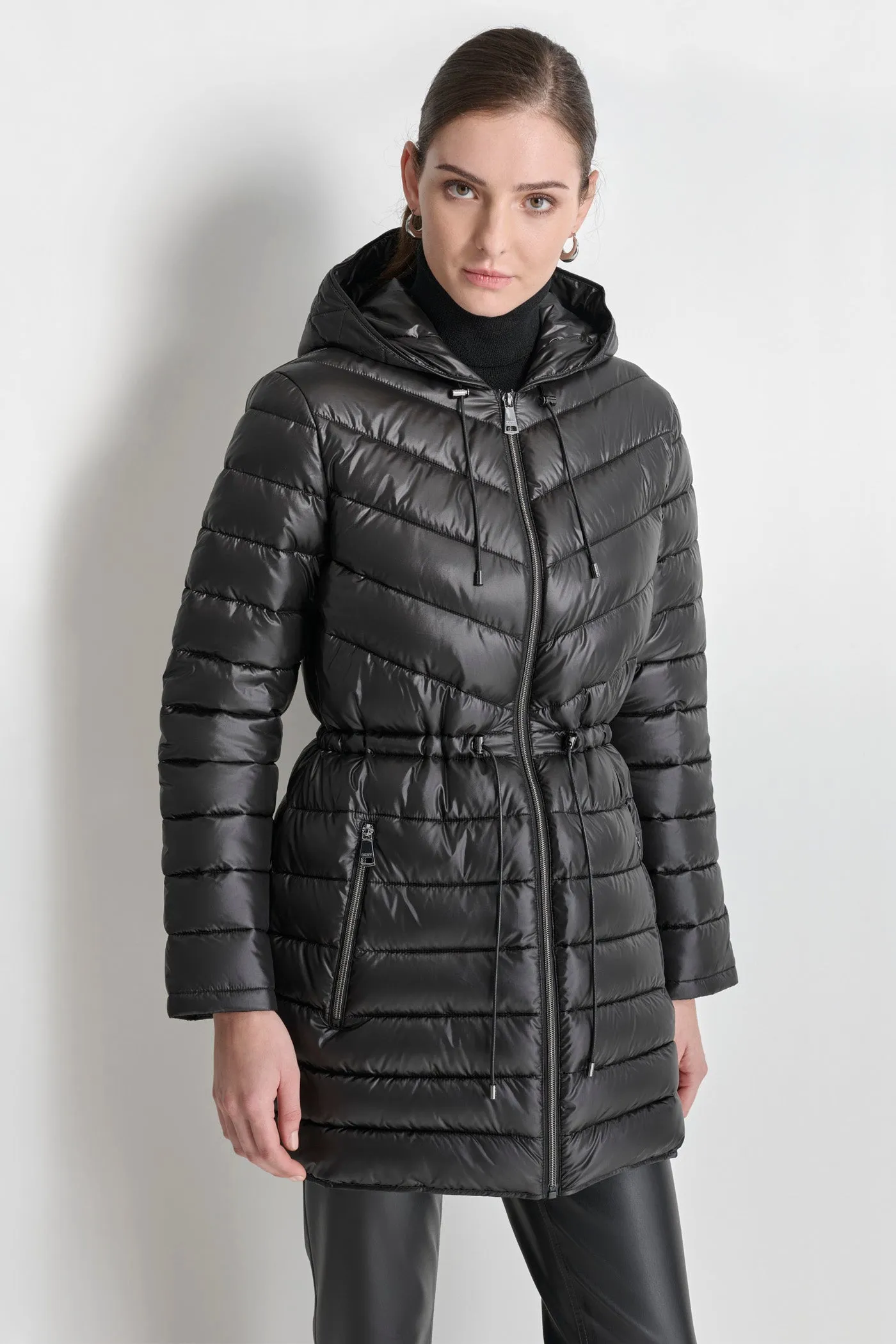 PUFFER JACKET WITH CINCHED WAIST sold by DKNY product image thumbnail 5