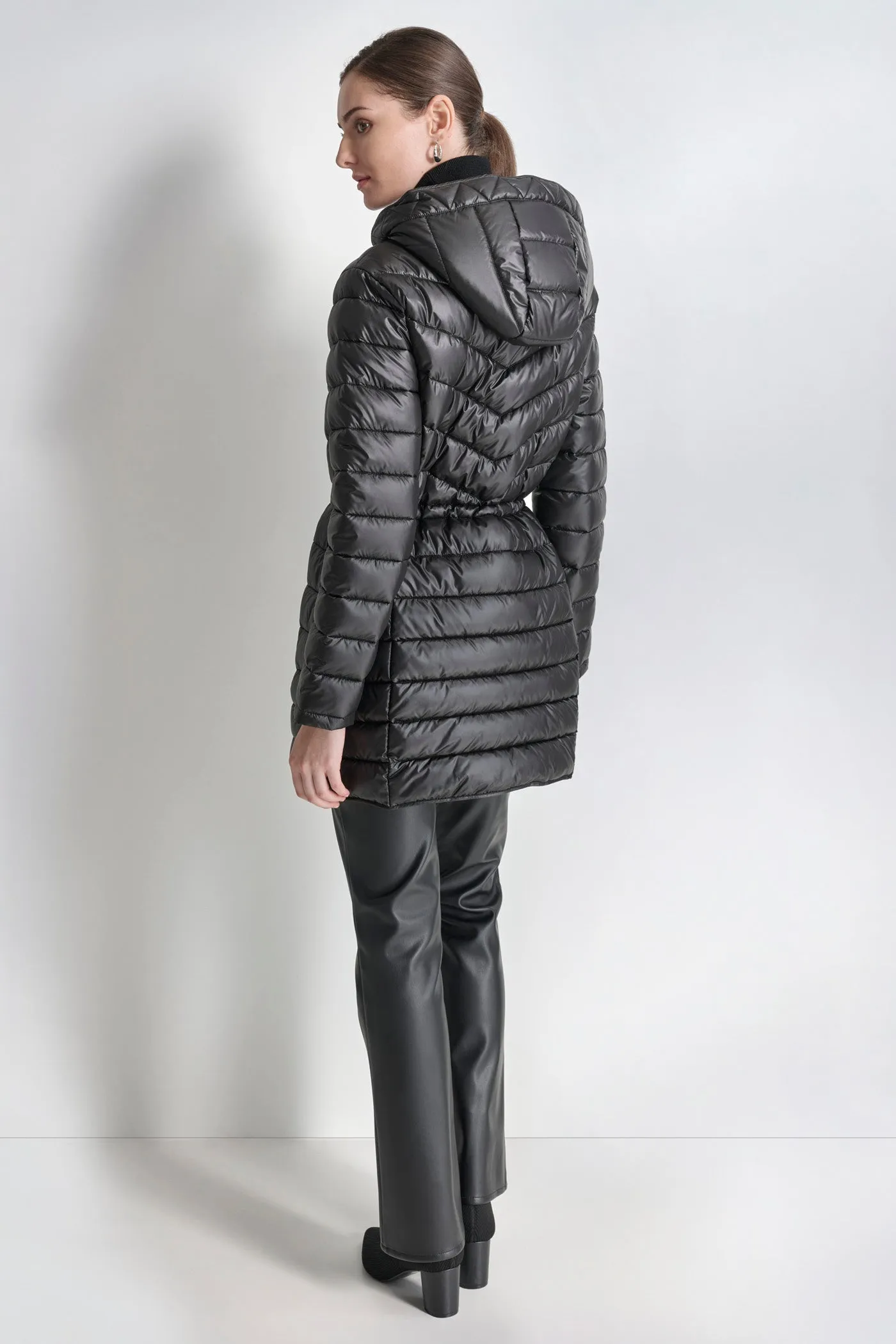 PUFFER JACKET WITH CINCHED WAIST sold by DKNY product image thumbnail 2