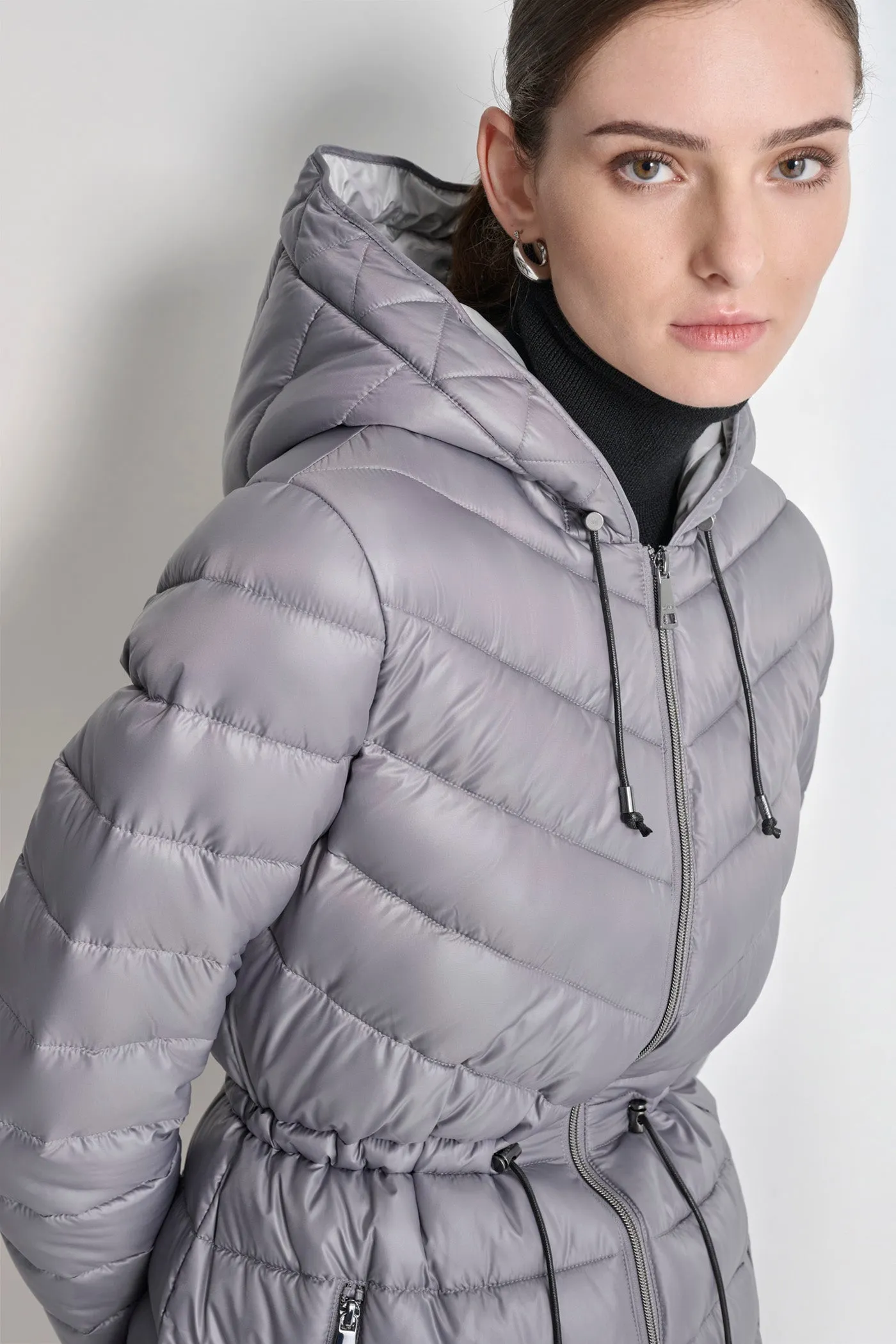 PUFFER JACKET WITH CINCHED WAIST sold by DKNY product image thumbnail 5