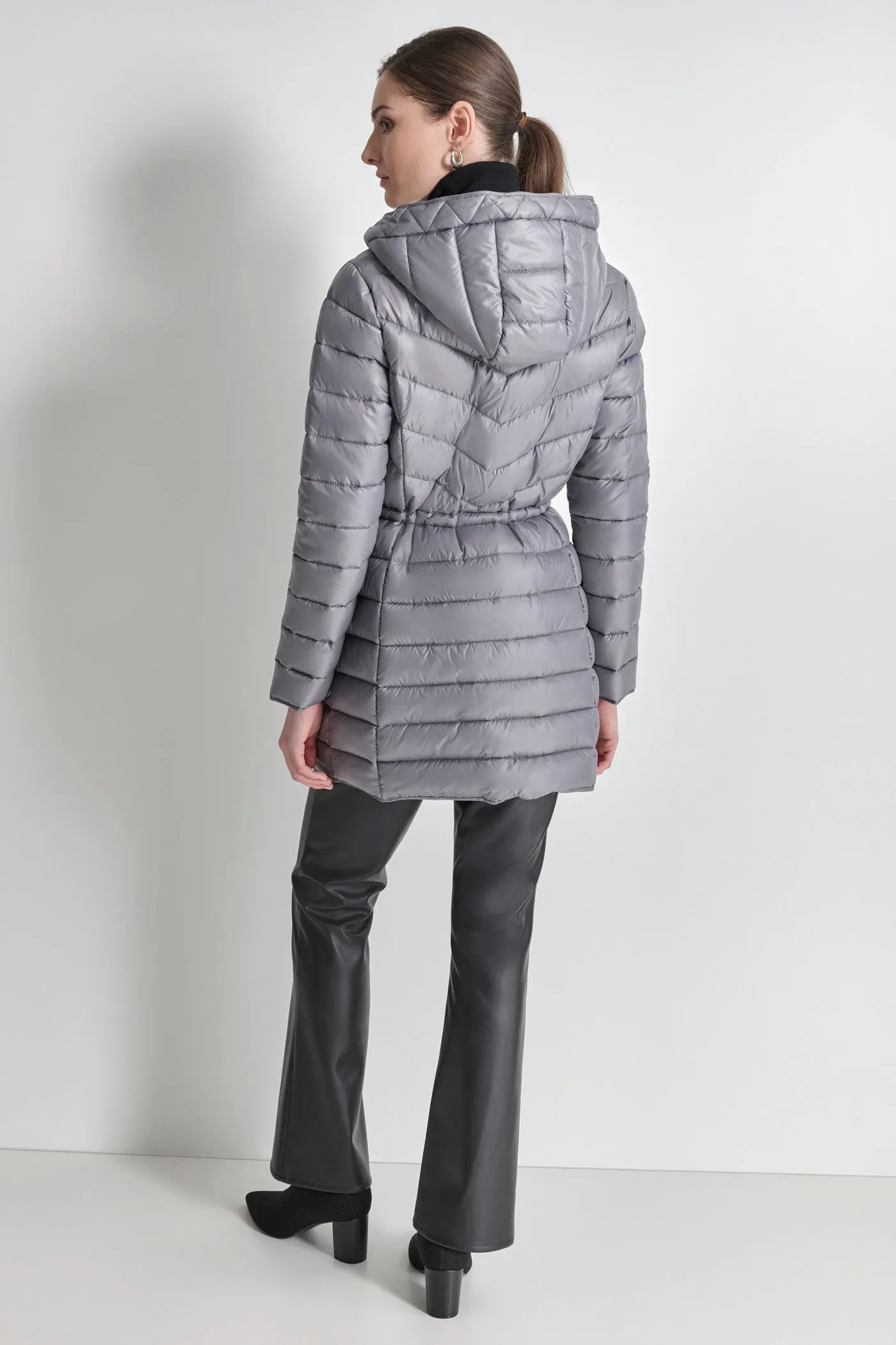 PUFFER JACKET WITH CINCHED WAIST sold by DKNY product image thumbnail 2