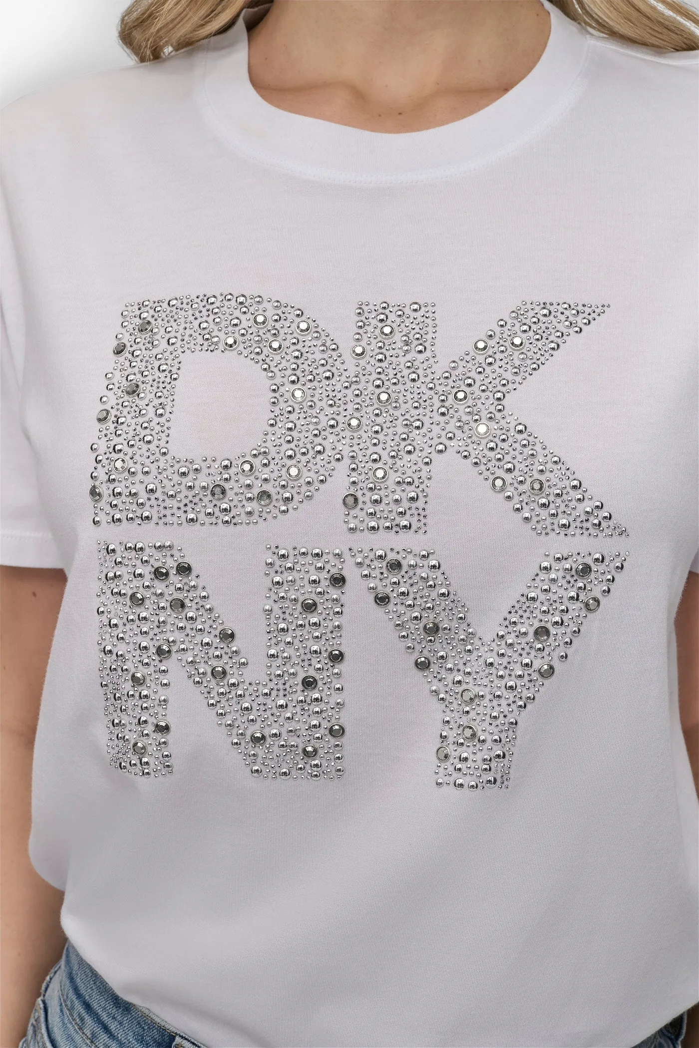 EMBELLISHED LOGO TEE sold by DKNY product image thumbnail 5