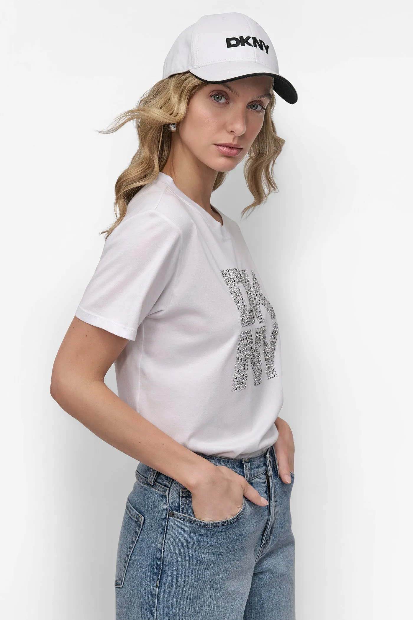 EMBELLISHED LOGO TEE sold by DKNY product image thumbnail 3