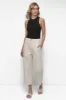 GARMENT DYED HIGH Rise Length UTILITY BARREL LEG sold by DKNY