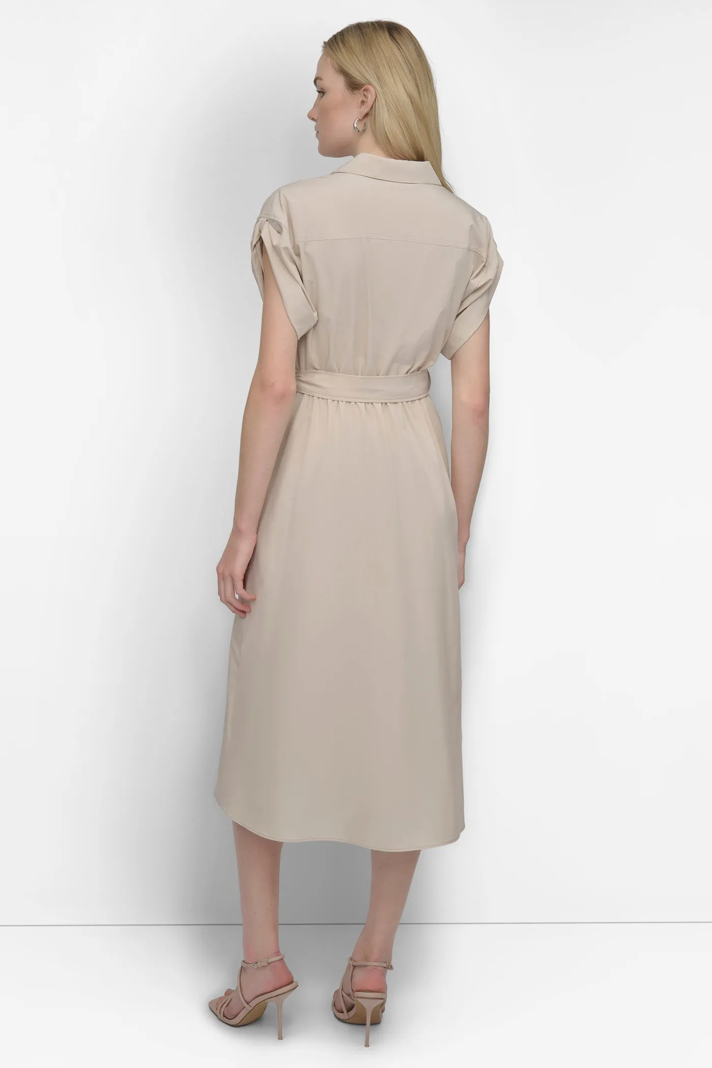 BUTTON FRONT COMMUTER MIDI DRESS sold by DKNY product image thumbnail 2