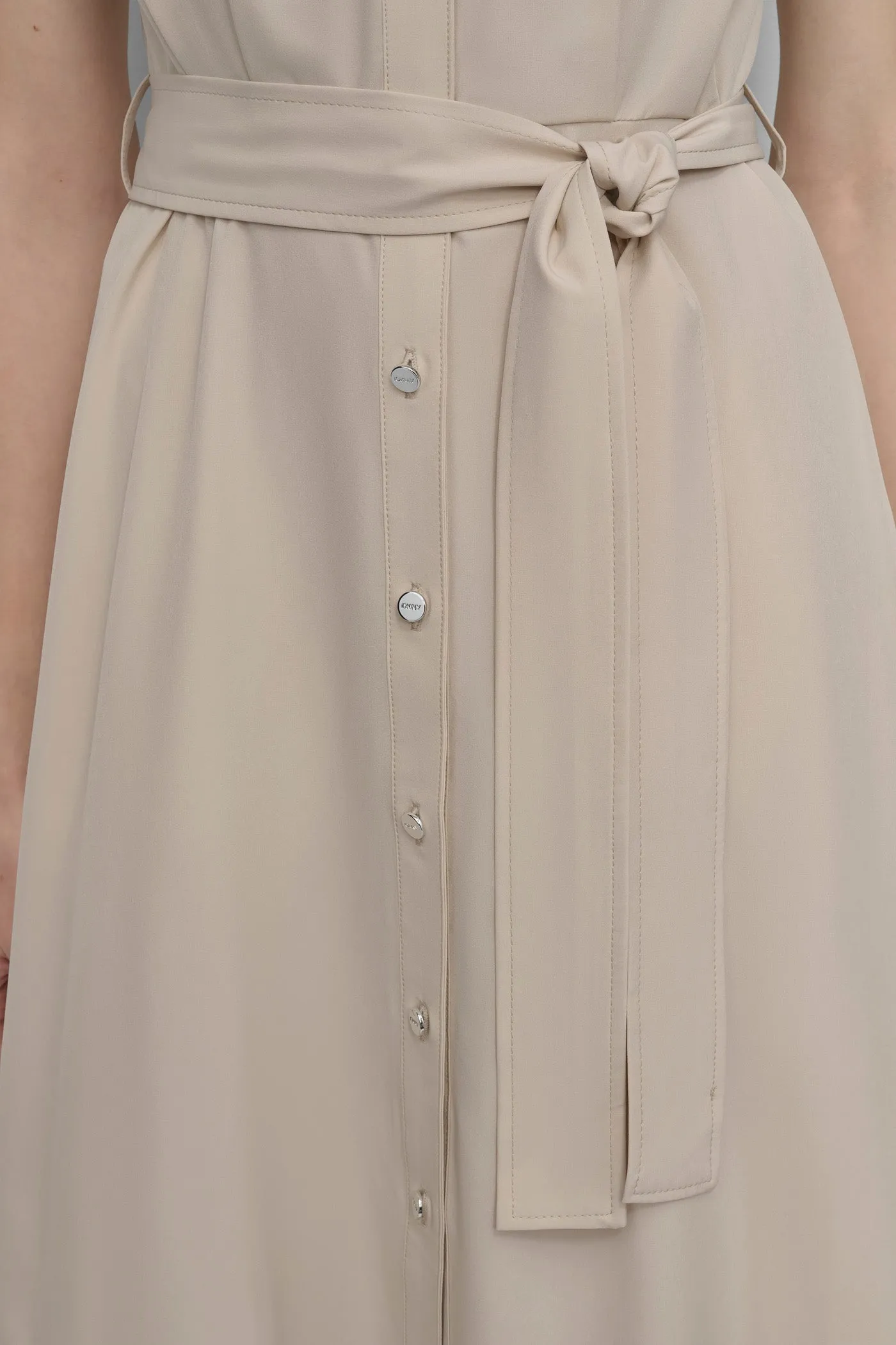 BUTTON FRONT COMMUTER MIDI DRESS sold by DKNY product image thumbnail 5