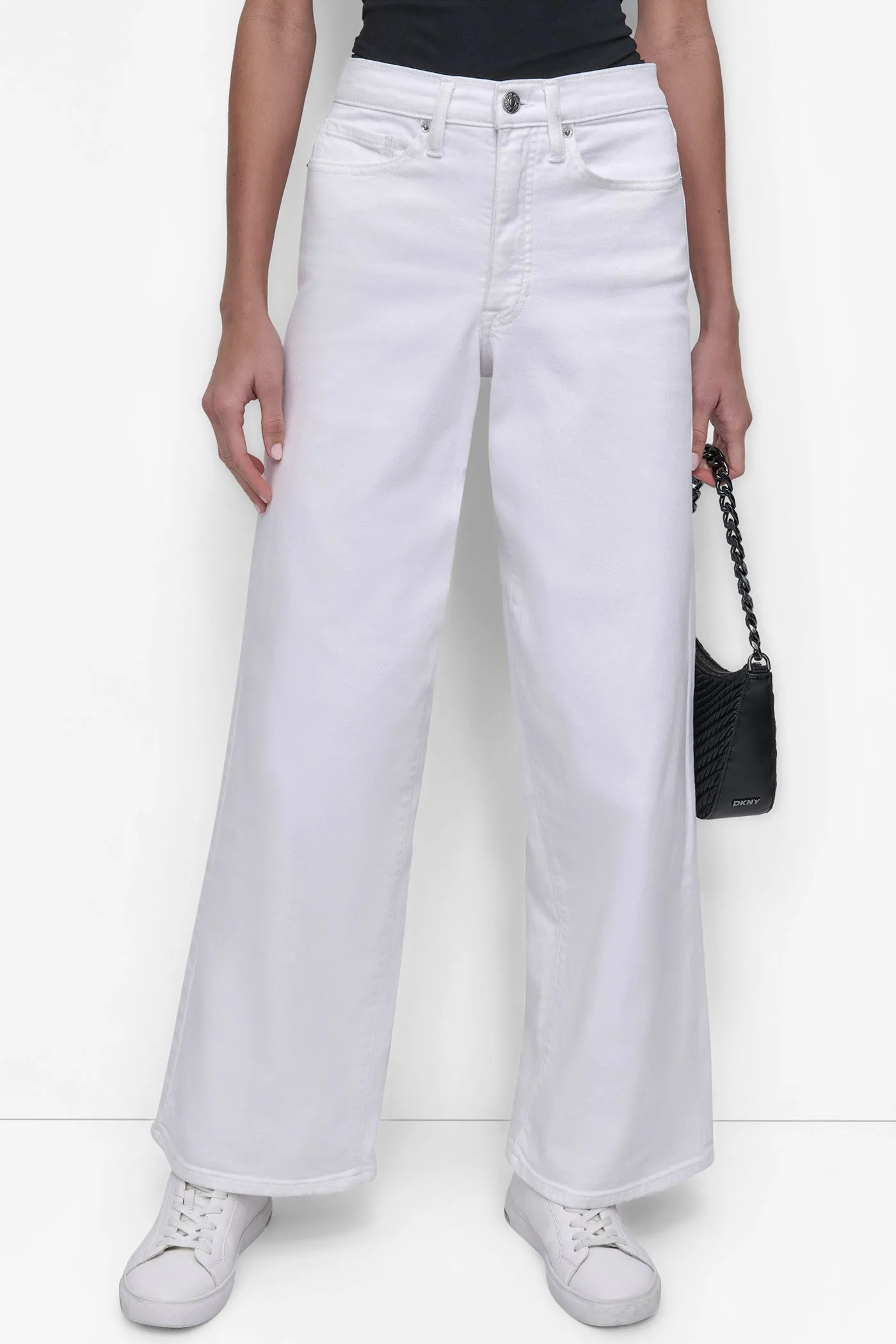 HIGH-RISE TAILORED WIDE-LEG JEAN sold by DKNY