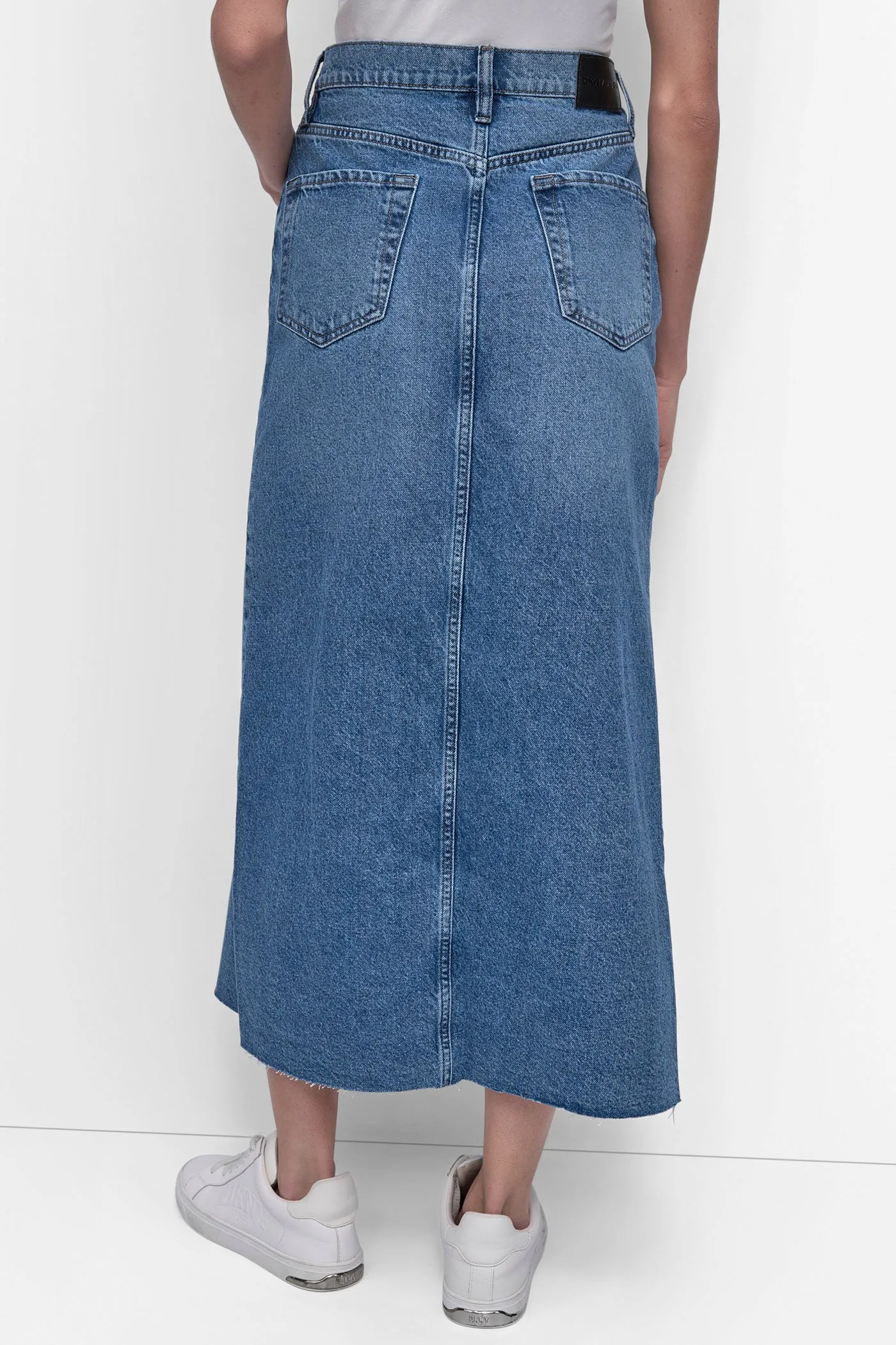HIGH Rise Length A-LINE MAXI SKIRT WITH FRONT VENT sold by DKNY product image thumbnail 2