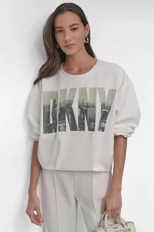 LONG SLEEVE SOFT HAND SCUBA SOHO CREW sold by DKNY