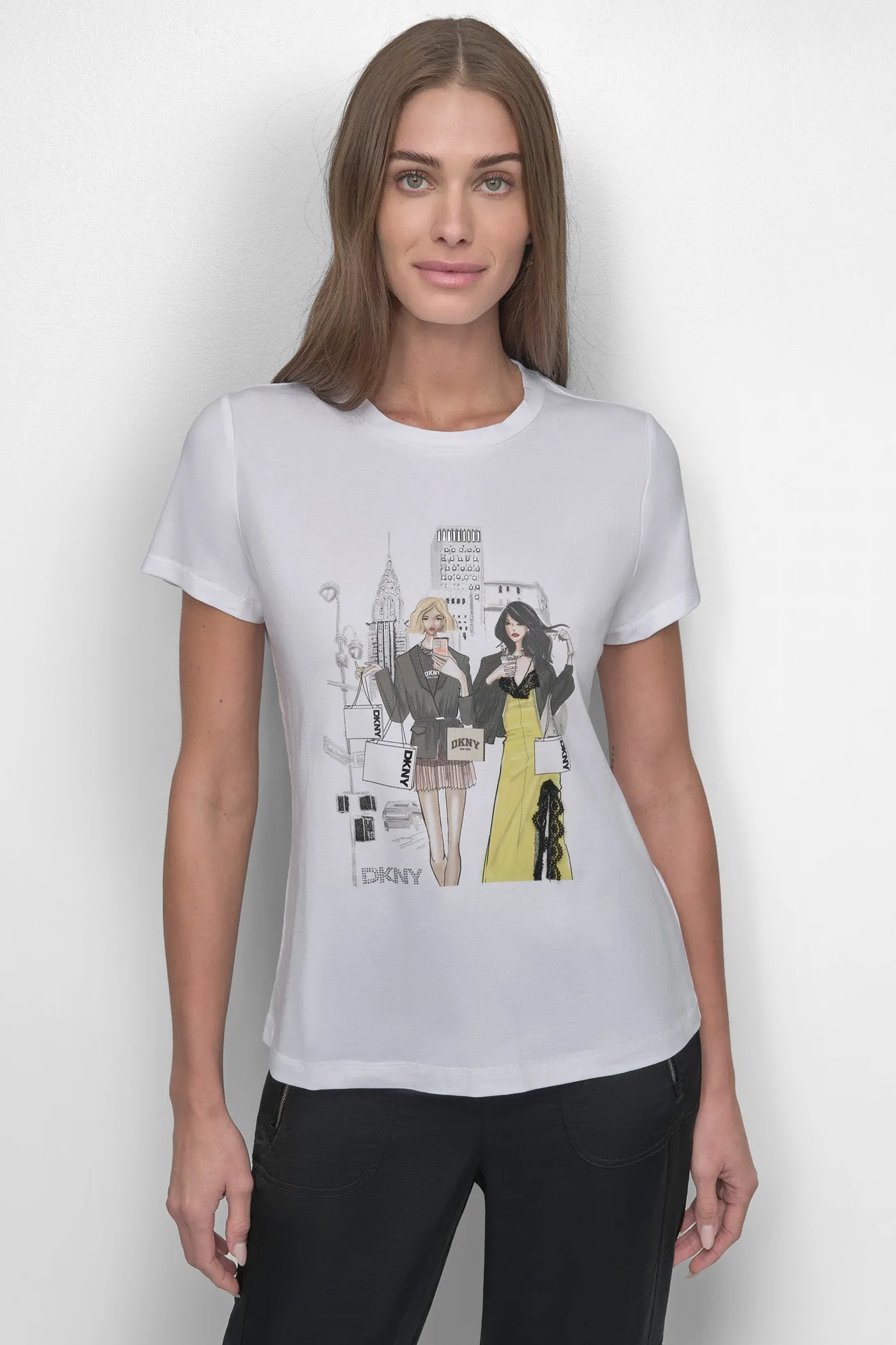 CHRYSLER CONVERSATIONAL TEE sold by DKNY