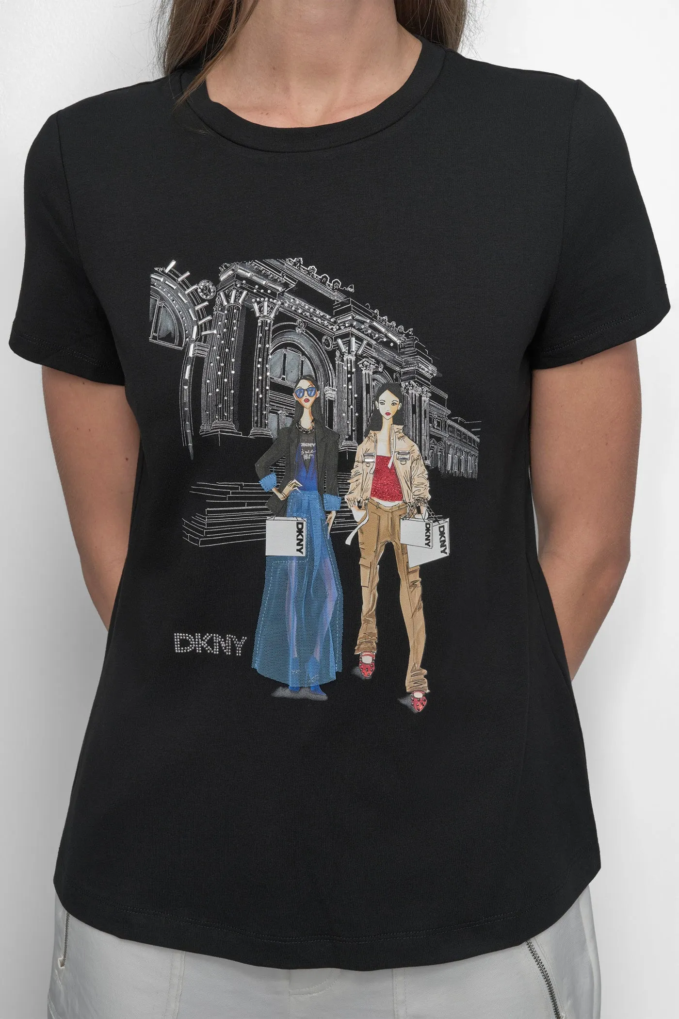 MET STAIRS CONVERSATIONAL TEE sold by DKNY product image thumbnail 4