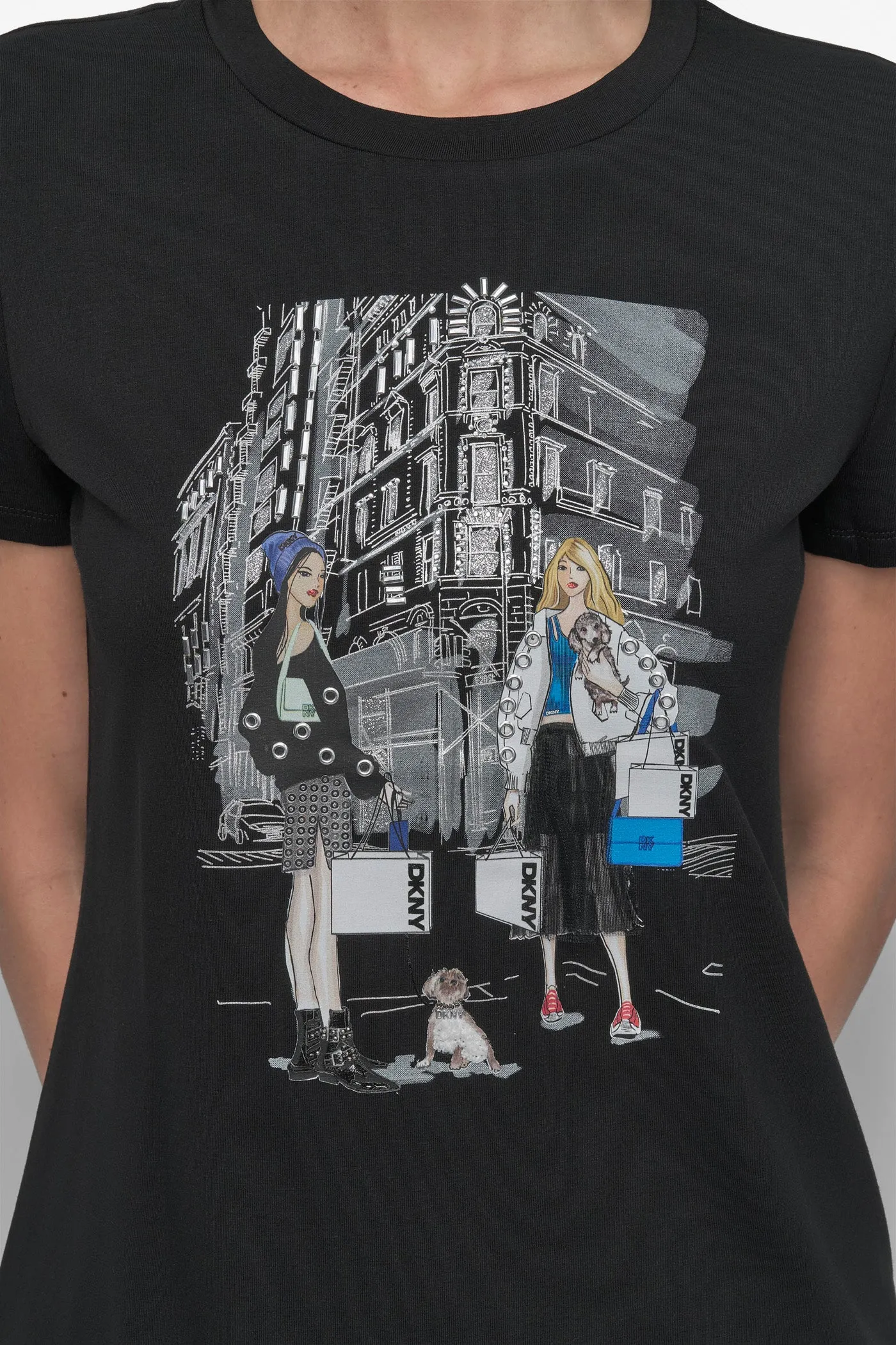 FLATIRON CONVERSATIONAL TEE sold by DKNY product image thumbnail 4